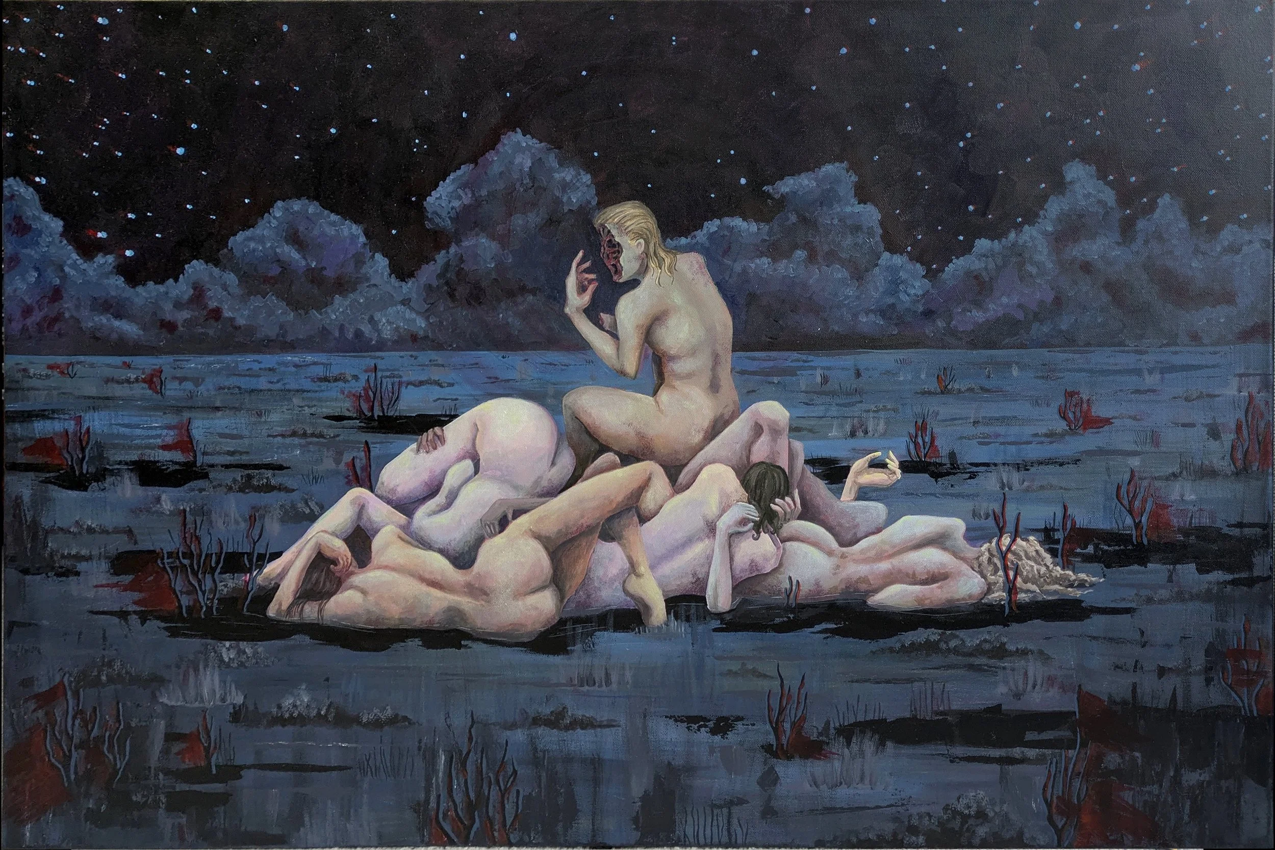 When You're 21 You're No Fun, acrylic on canvas 36in x 24in