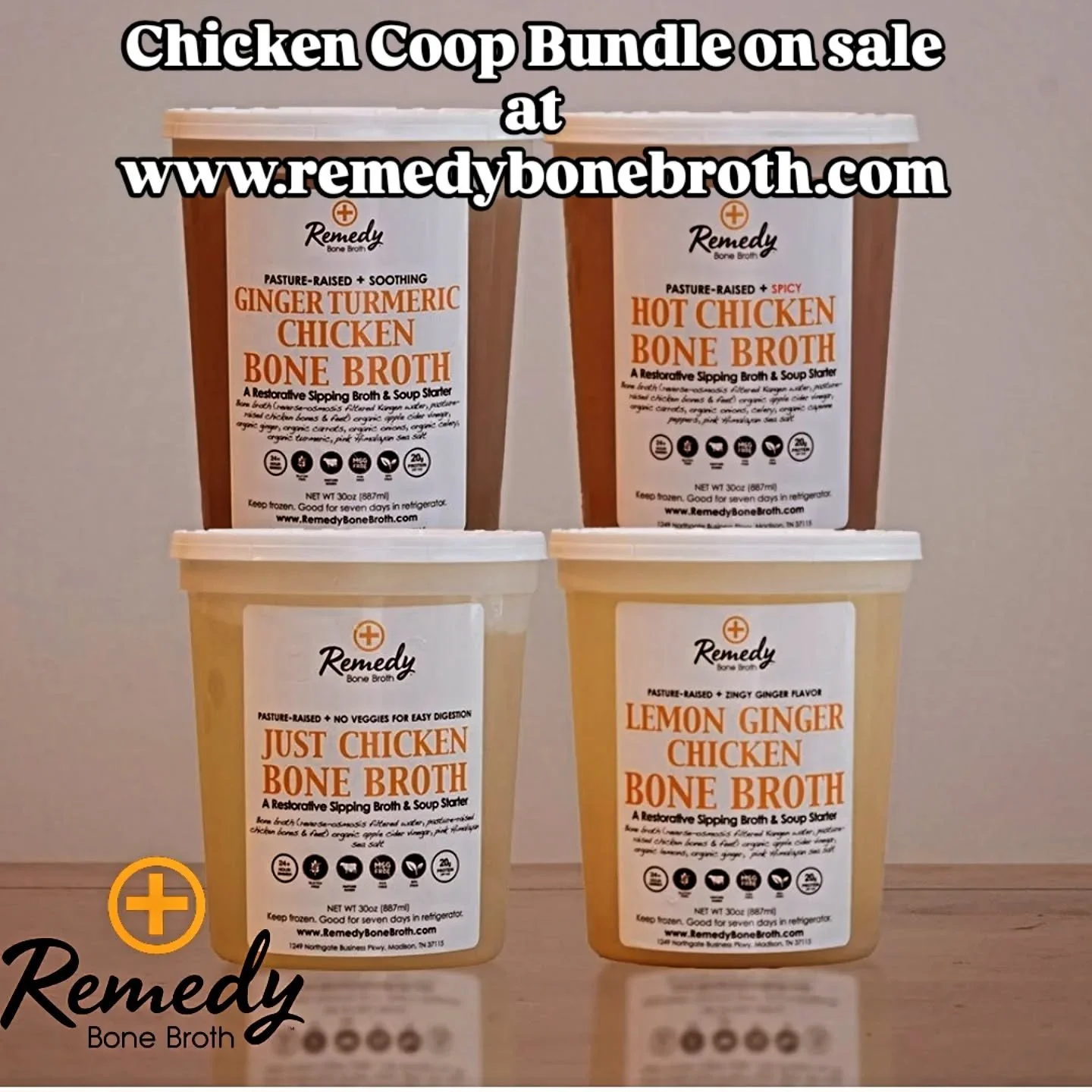 We're at the Franklin Farmers Market this morning. If you can make it out come grab some broth. If not just come see us online at www.remedybonebroth.com  where you can get our chicken coop bundle for a discount until the end of the month. $60 for a 