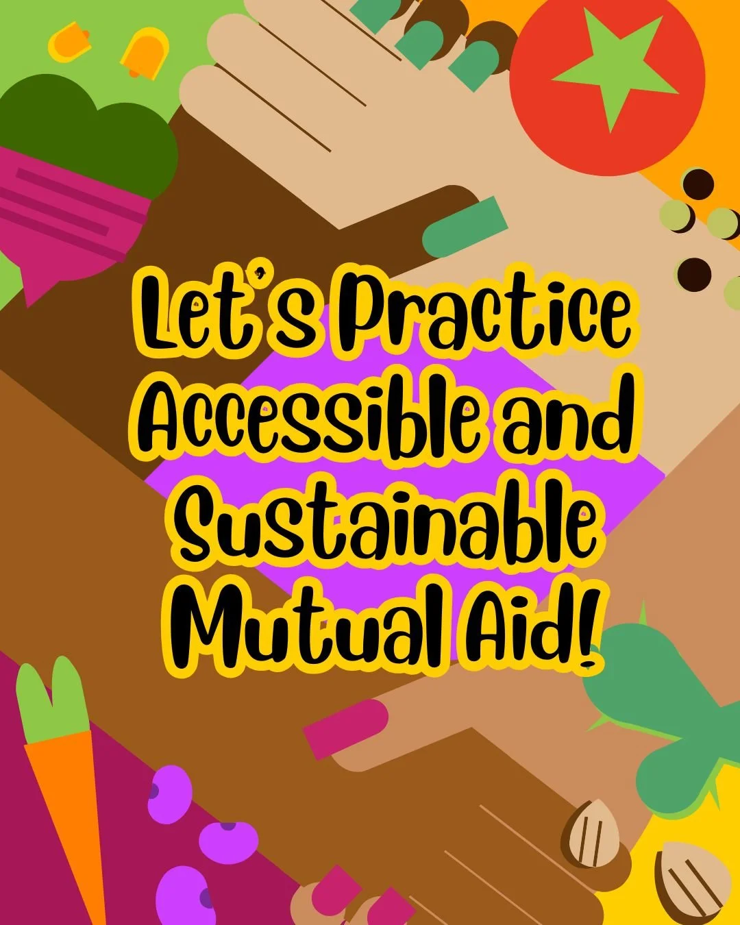 Mutual aid can look all kinds of ways, but creating actions that honor our abilities help make these projects last longterm! 🍅🥕🥑🫐🍆

 These systems not only help address needs of our community, but also create examples and blueprints for others, 