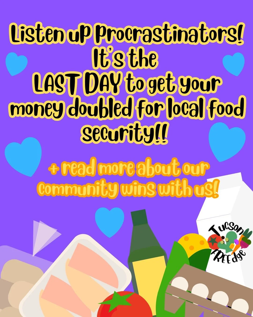 LISTEN UP PROCRASTINATORS!! 📣 It&rsquo;s the last day to get those dollars doubled!!! Visit our website for all the ways to donate! LINK IN BIO!! 

And give this post a read to learn about just a few of the community successes we&rsquo;ve had so far