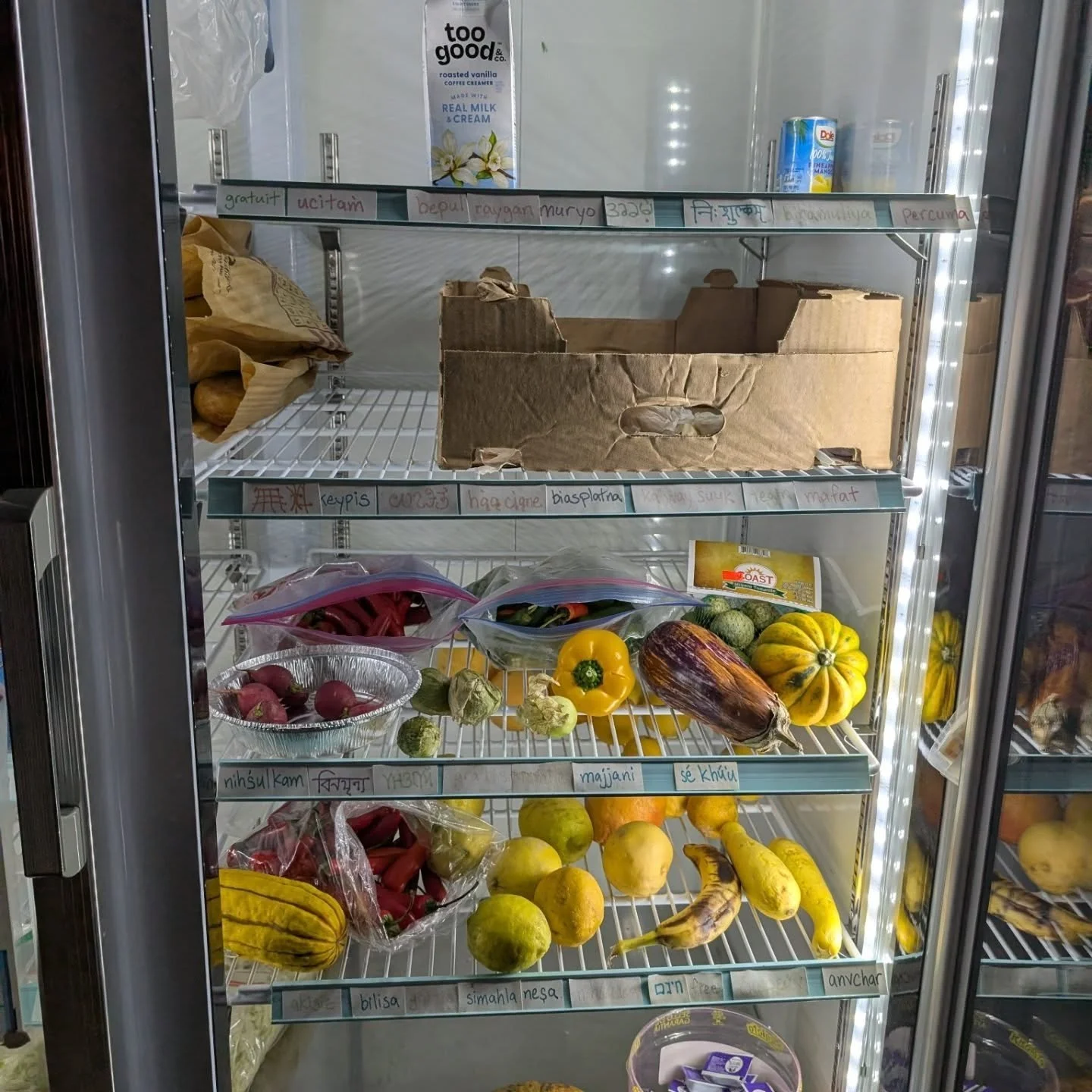 Even though it was ridiculously hot out there we still had folks bringing donations all day! I love that someone can always seem to find something at the FREEdge -- even when our shelves are feeling light!

We had a superb donation from @panerabread 