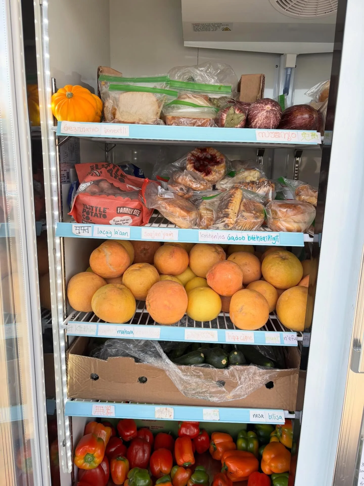 Thank you all for coming together!! It can be disheartening sometimes to see the FREEdge when it&rsquo;s empty - but the reality is that the need in our communities is GREAT, so food goes fast, but thanks to you all SO MANY folks walk away with food 