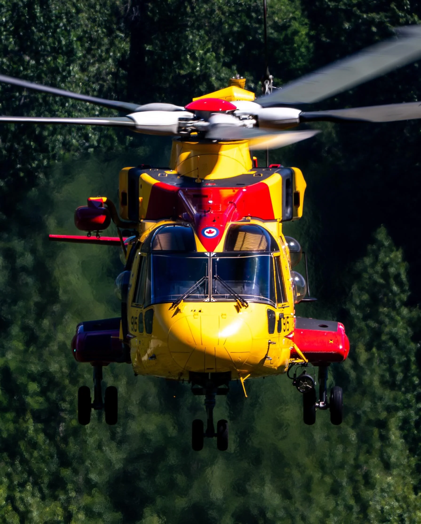 Highly recommend watching these fellas practice their trade. 

CH-149 Cormorant from 442 Transport and Rescue Squadron simulating a plane crash rescue.
&bull;
&bull;
&bull;
&bull;