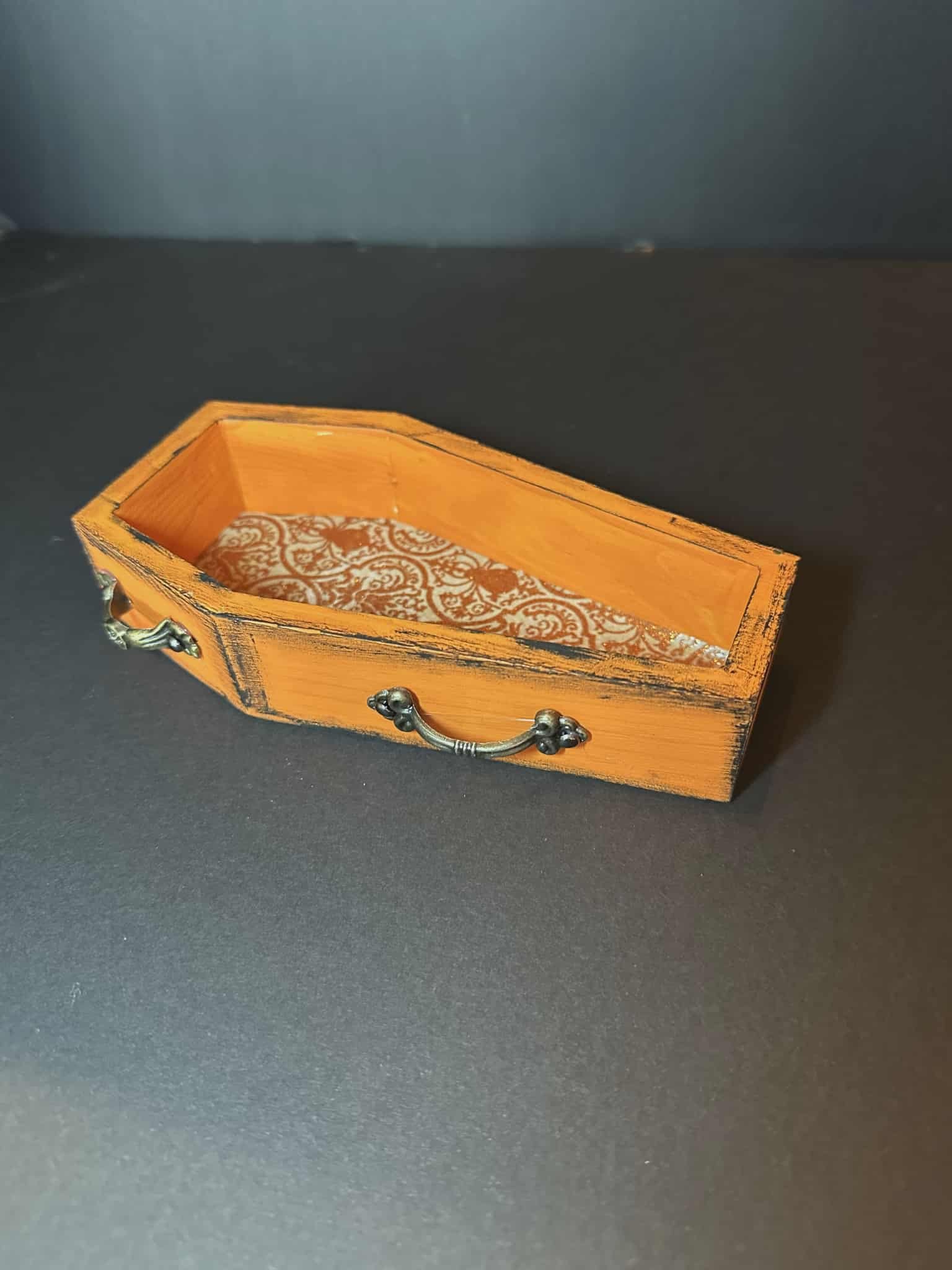 The Autumn Ember Coffin Trinket Box