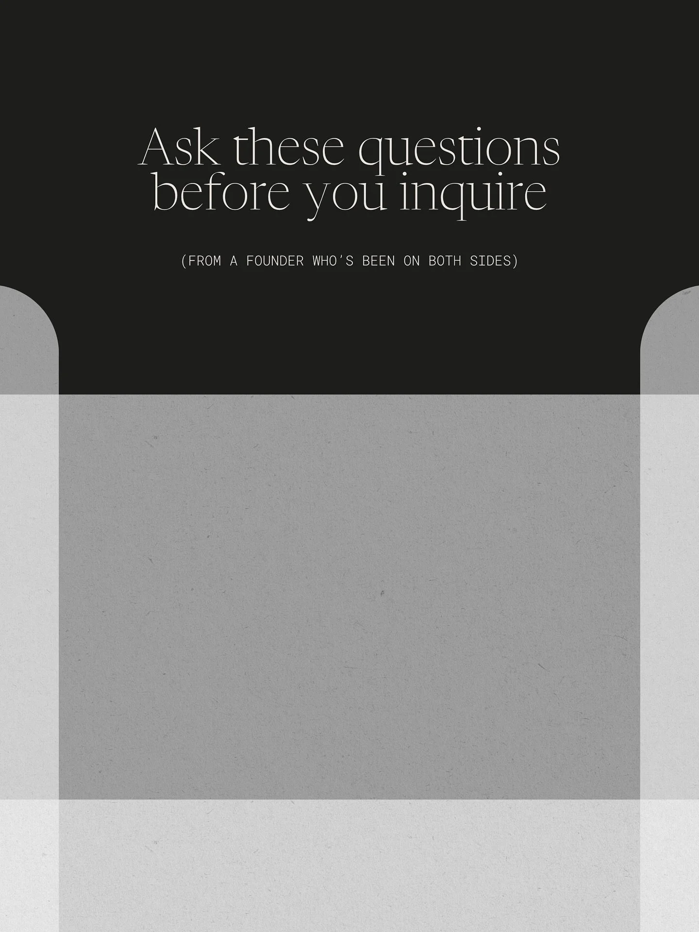 Before you hit &ldquo;inquire,&rdquo; pause for a second. Building a brand is a commitment of time, energy, and vision. It&rsquo;s not about ticking a box, it&rsquo;s about creating something that lasts.

These are the questions we wish every founder