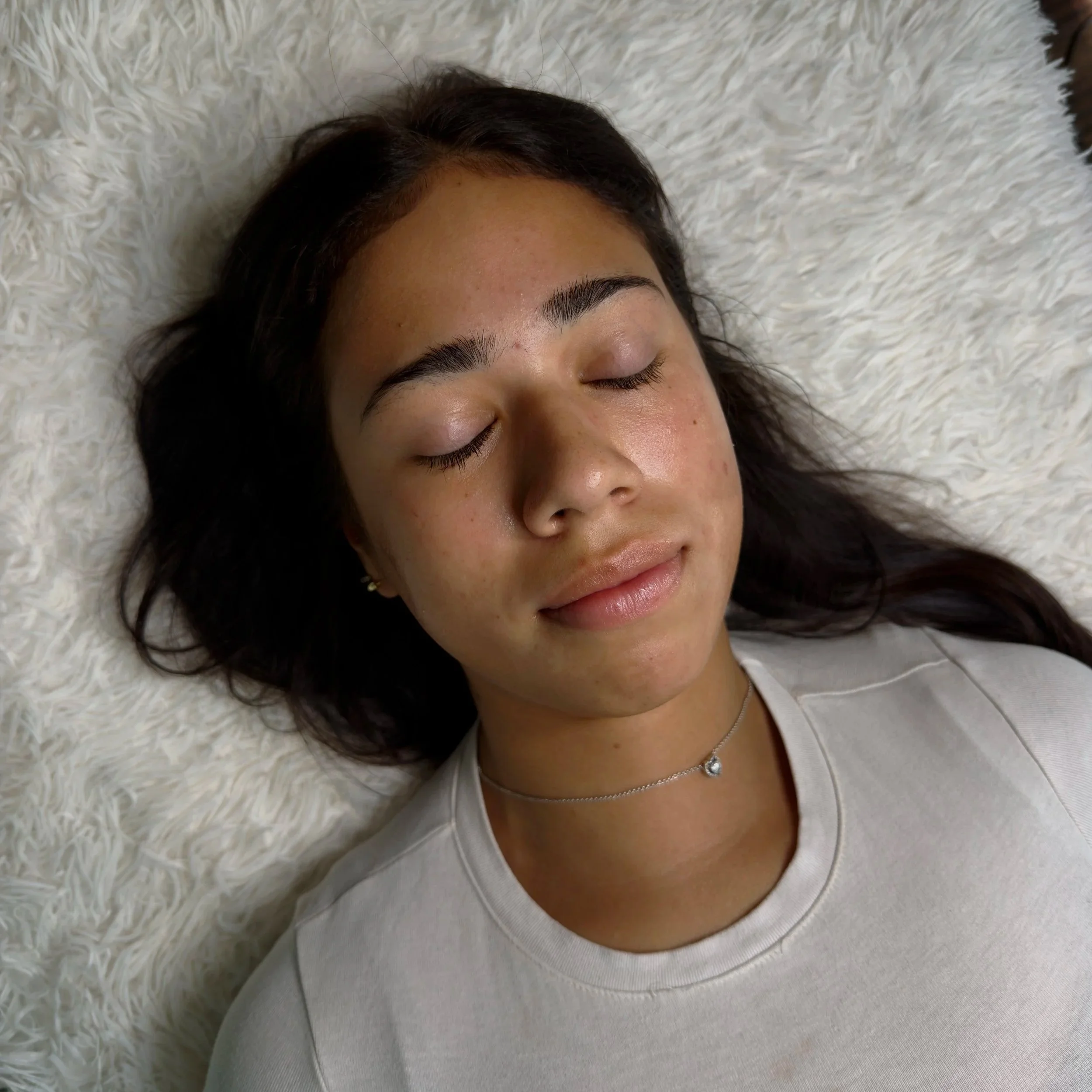 before an eyebrow lamination service waxing brow shape