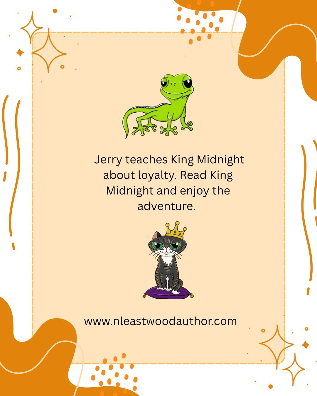 Jerry the gecko teaches King Midnight something