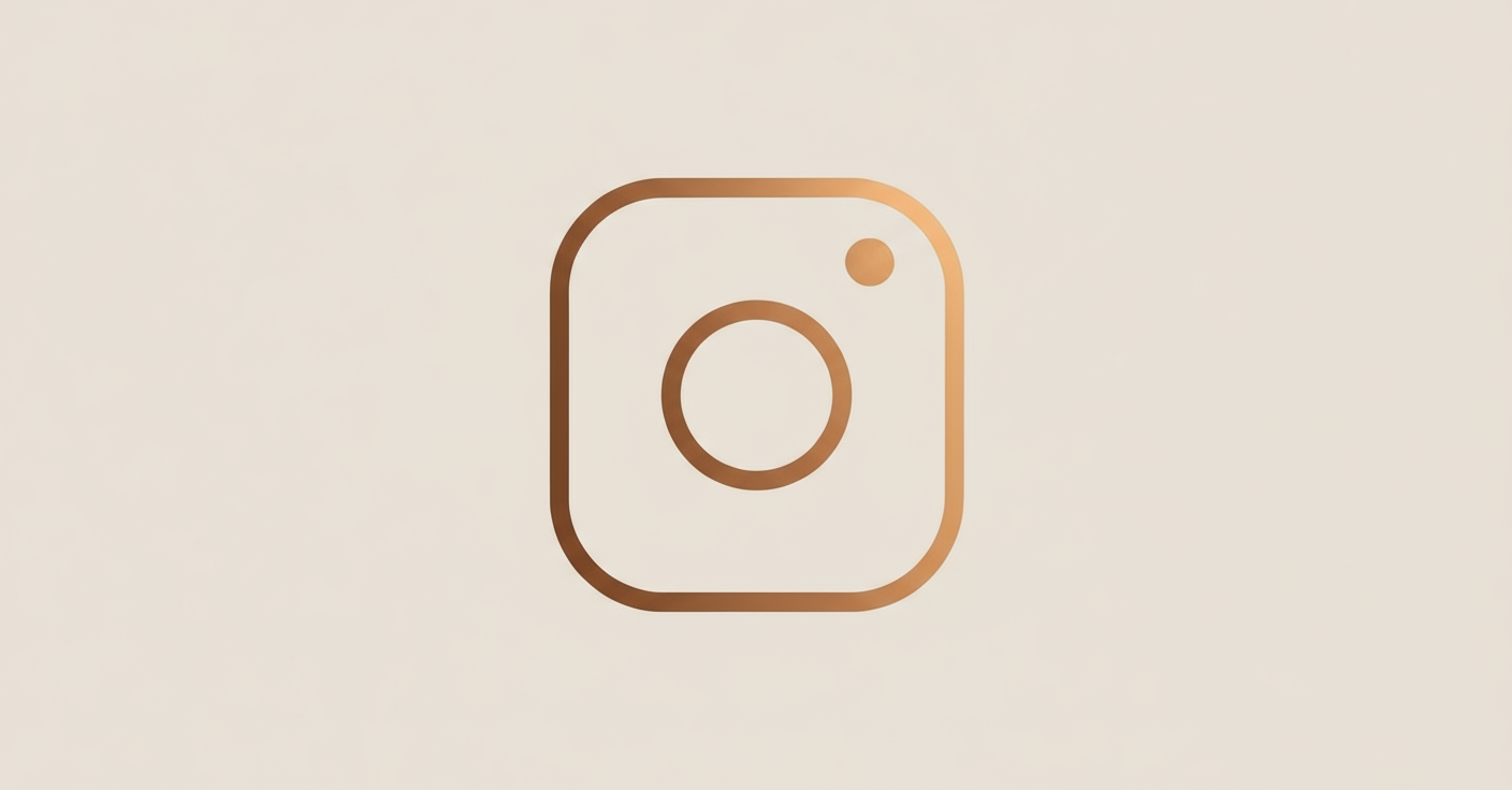 Instagram logo shown on a light-colored background.