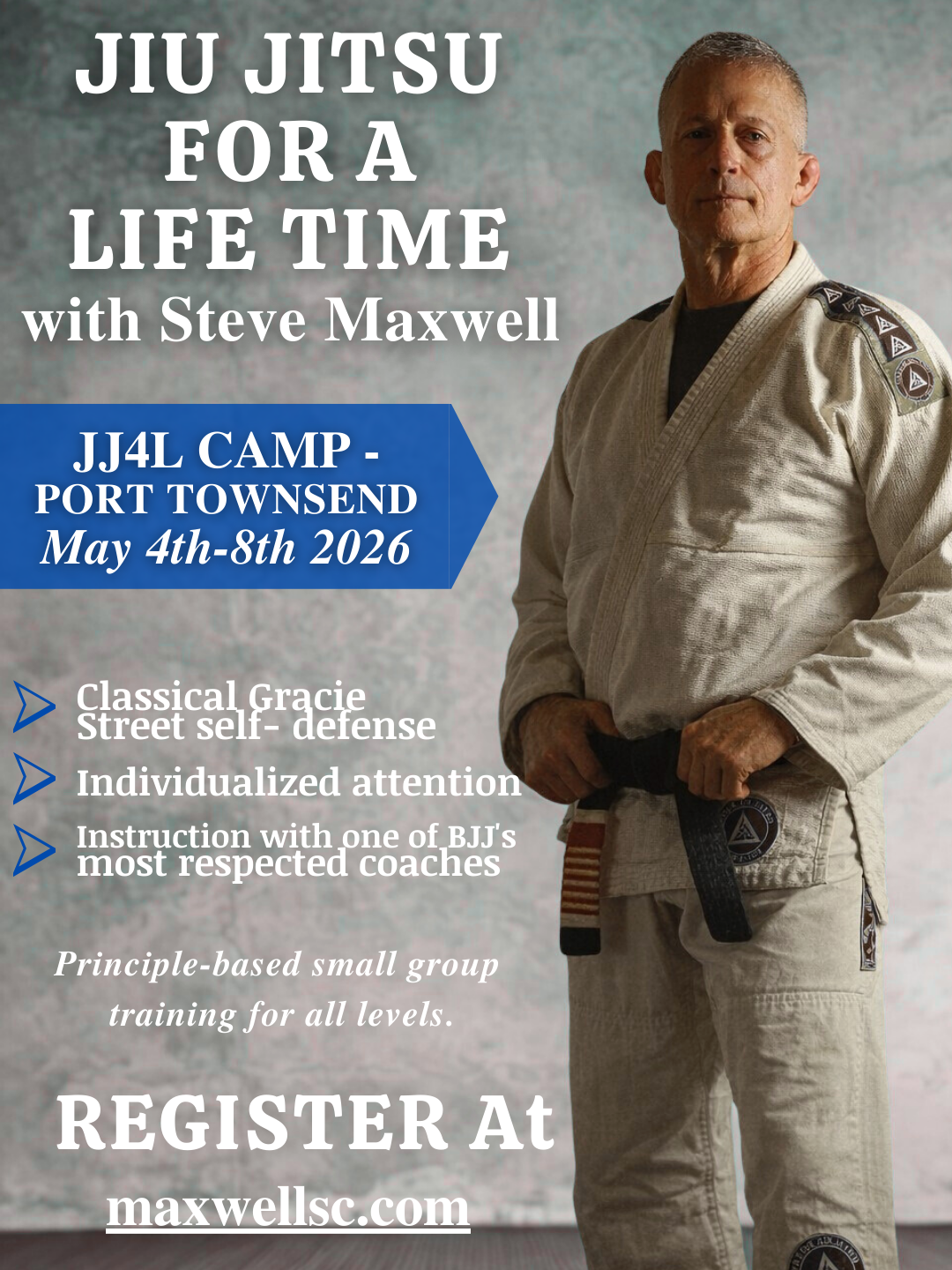 Jiu Jitsu For a Lifetime Camp 2026- Port Townsend, WA