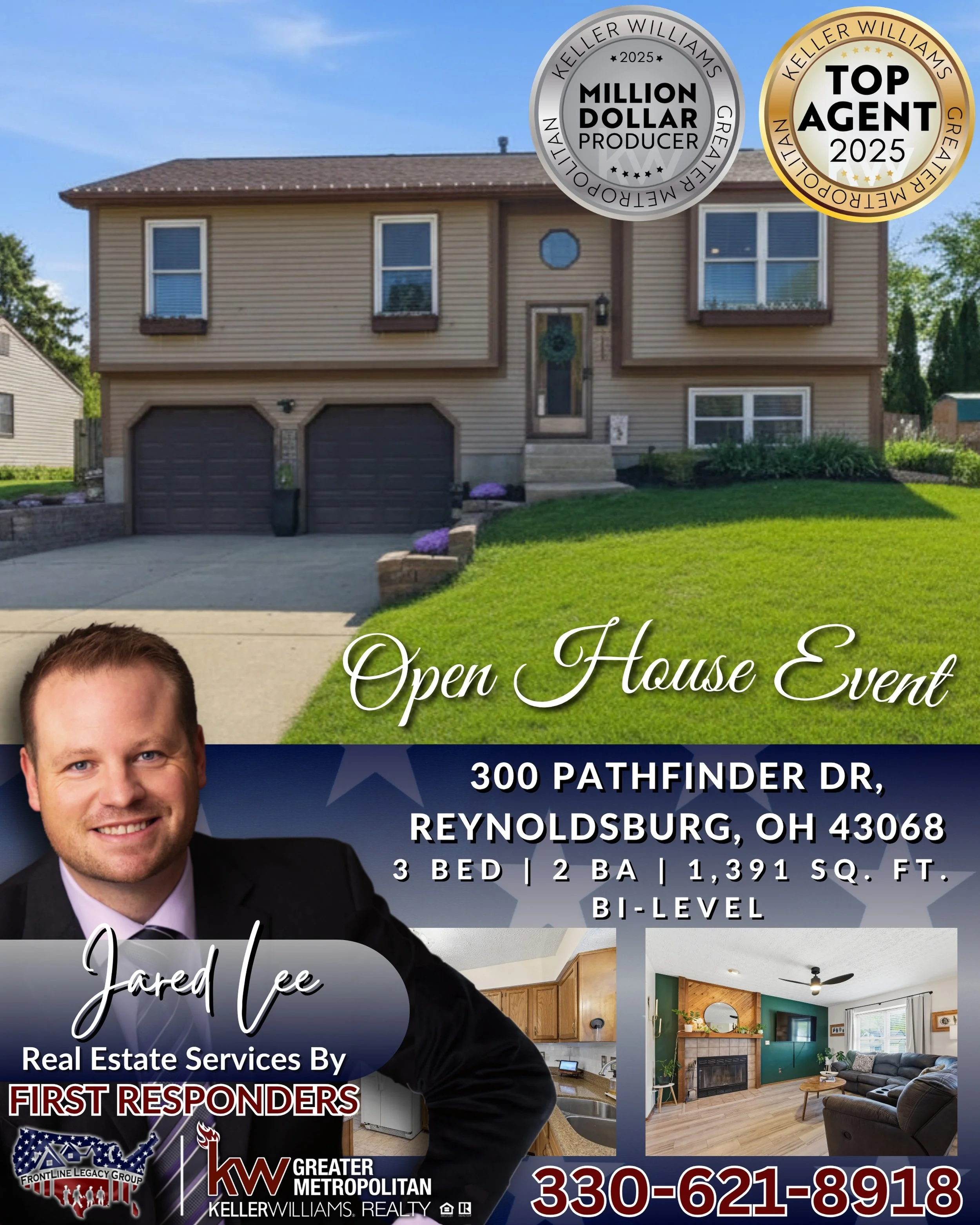🚨 OPEN HOUSE EVENT 🚨
COME JOIN US AT:
➡️ Open House SUN, May 3rd 12PM-2PM
 🇺🇸 300 Pathfinder Dr, Reynoldsburg, OH 43068
🏡 3 Bed | 2 bath | 1,391 SqFt | Bi-Level
🏷️ Priced at $315,000

Welcome to 300 Pathfinder Dr in Reynoldsburg&mdash;a well-ma