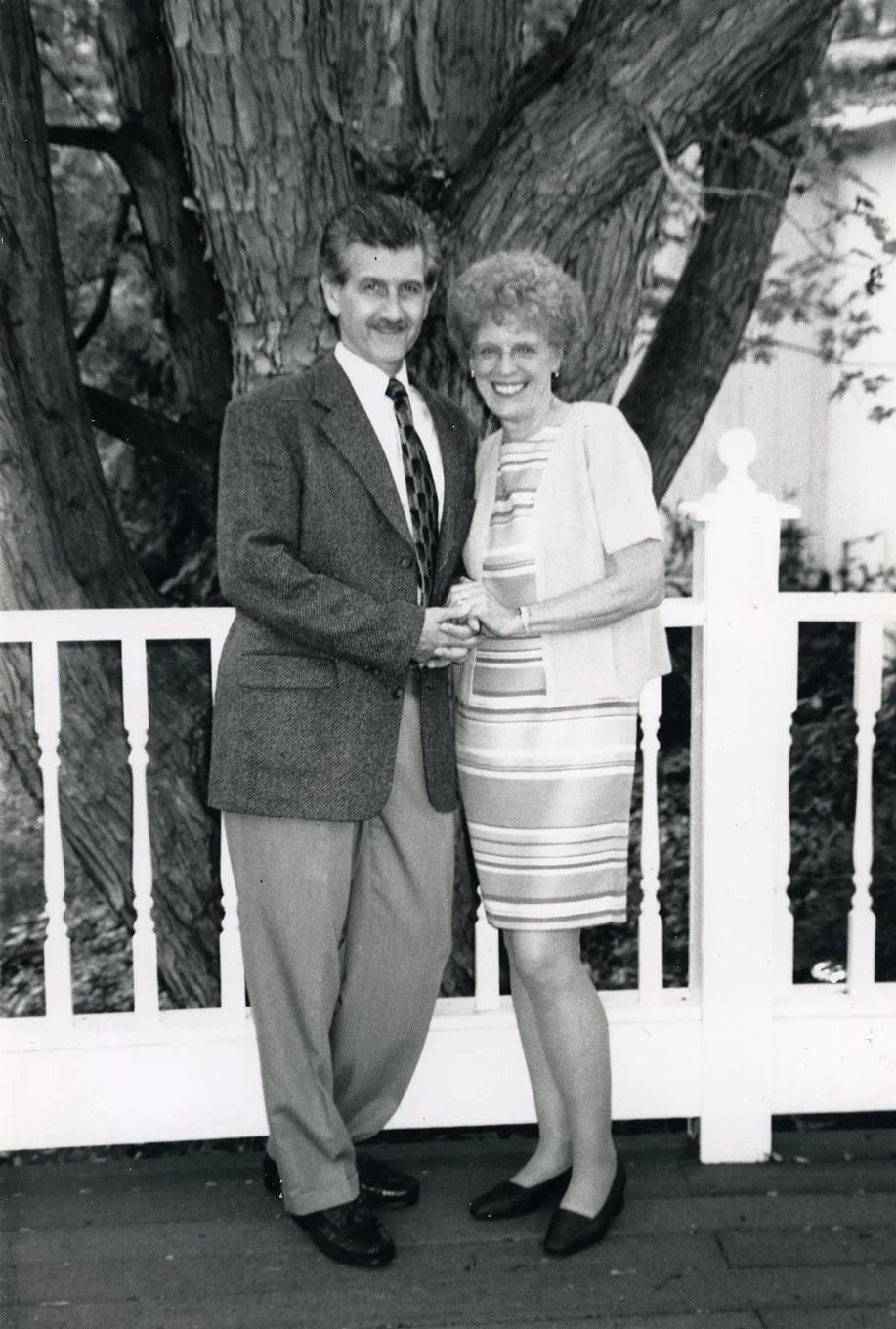 John and Carol at a wedding.