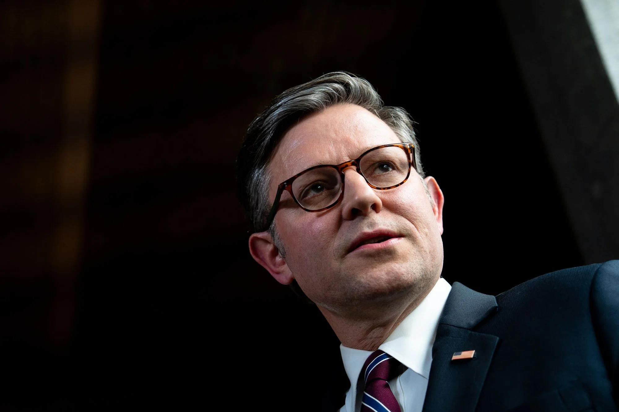Speaker of the House Mike Johnson (R-La.) speaks during a news conference at the U.S. Capitol in Washington, D.C. on July 15, 2026.