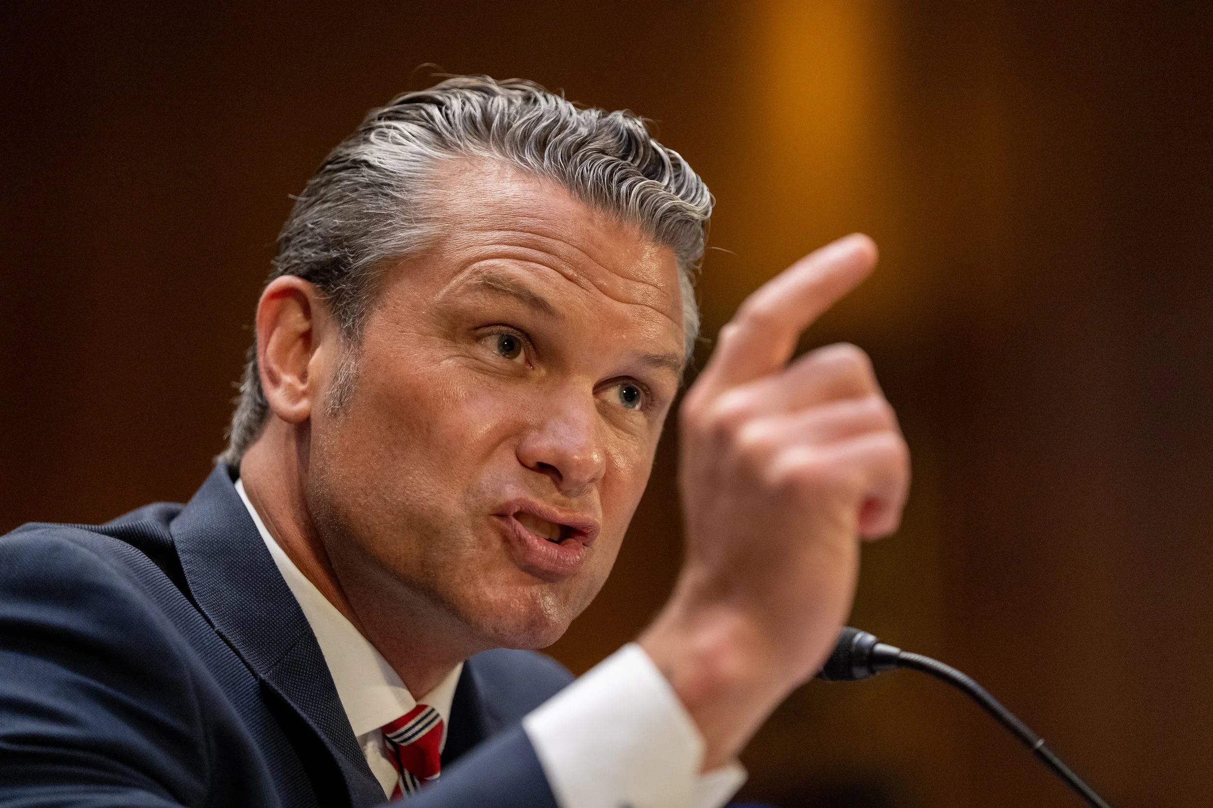 Defense Secretary Pete Hegseth answers questions during a Senate Appropriations Committee hearing to review of the President’s supplemental funding request on Tuesday, July 21, 2026. (Natasha Kaiser/The Hill)