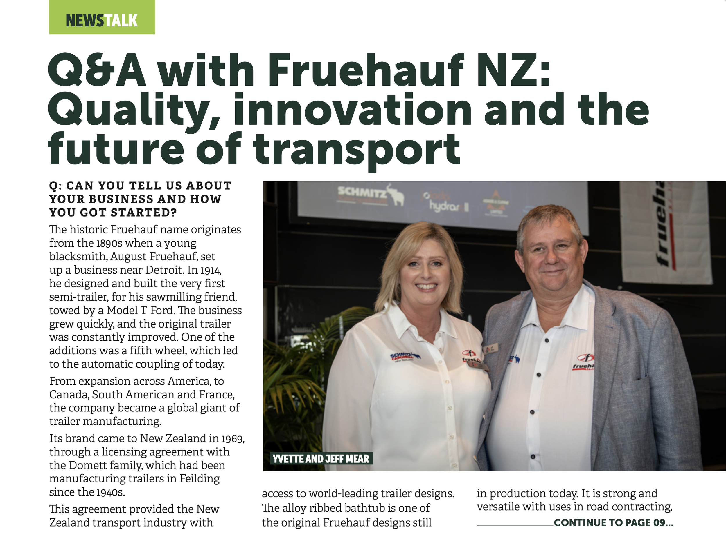 Fruehauf featured in TransportTalk’s November Issue 2025