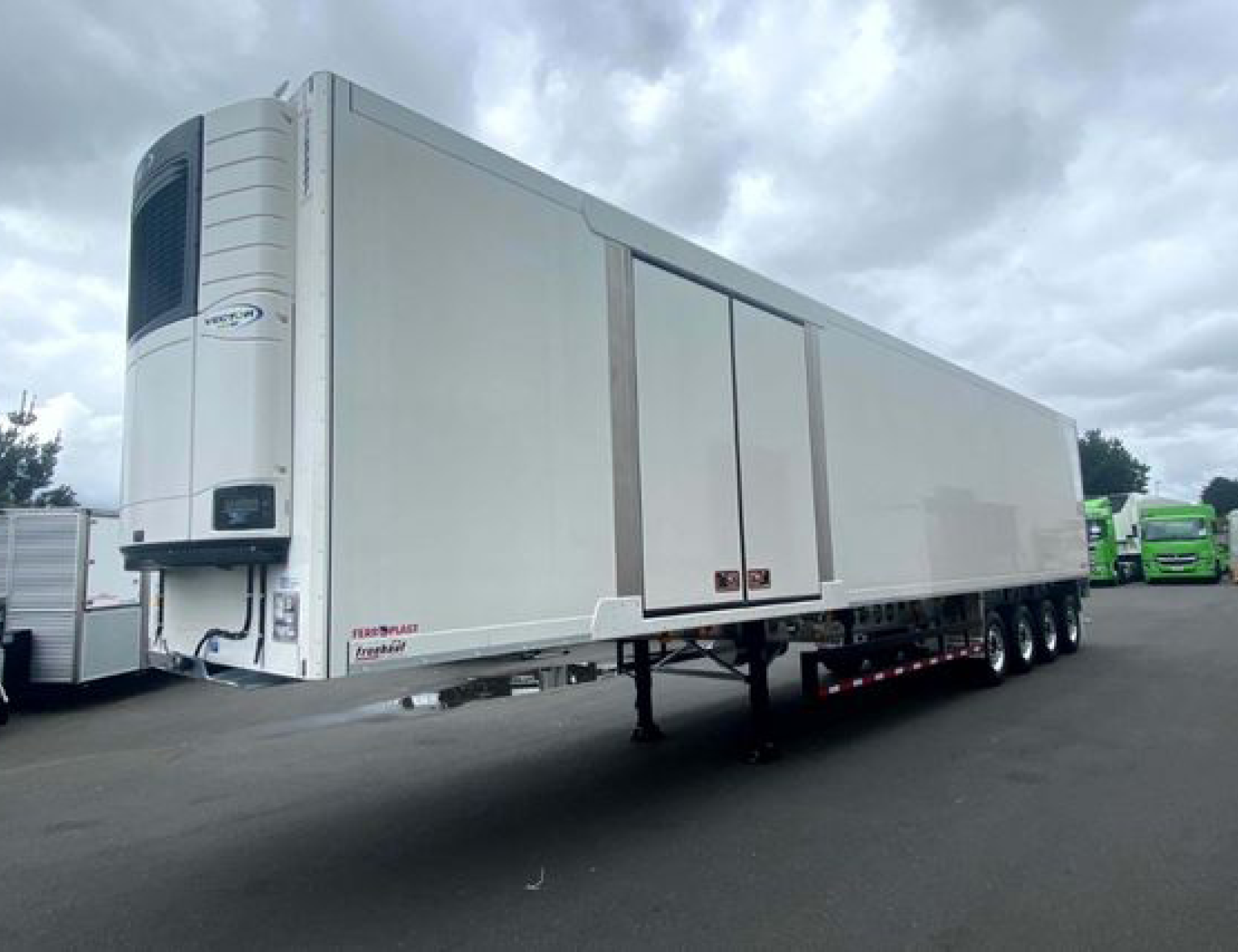 Hero image of a Schmitz Cargobull box trailer for Fruehauf NZ