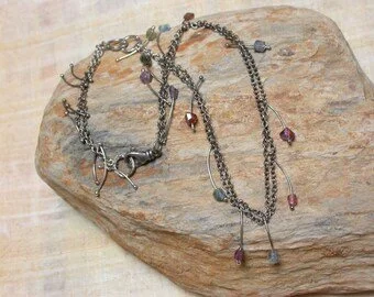 Sapphire Tendril Necklace