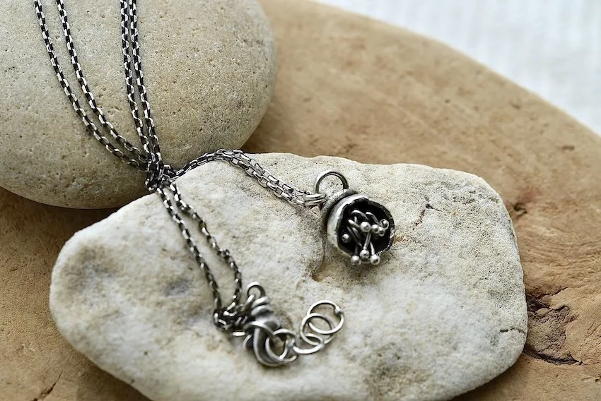 Recycled Silver Pendant Necklace