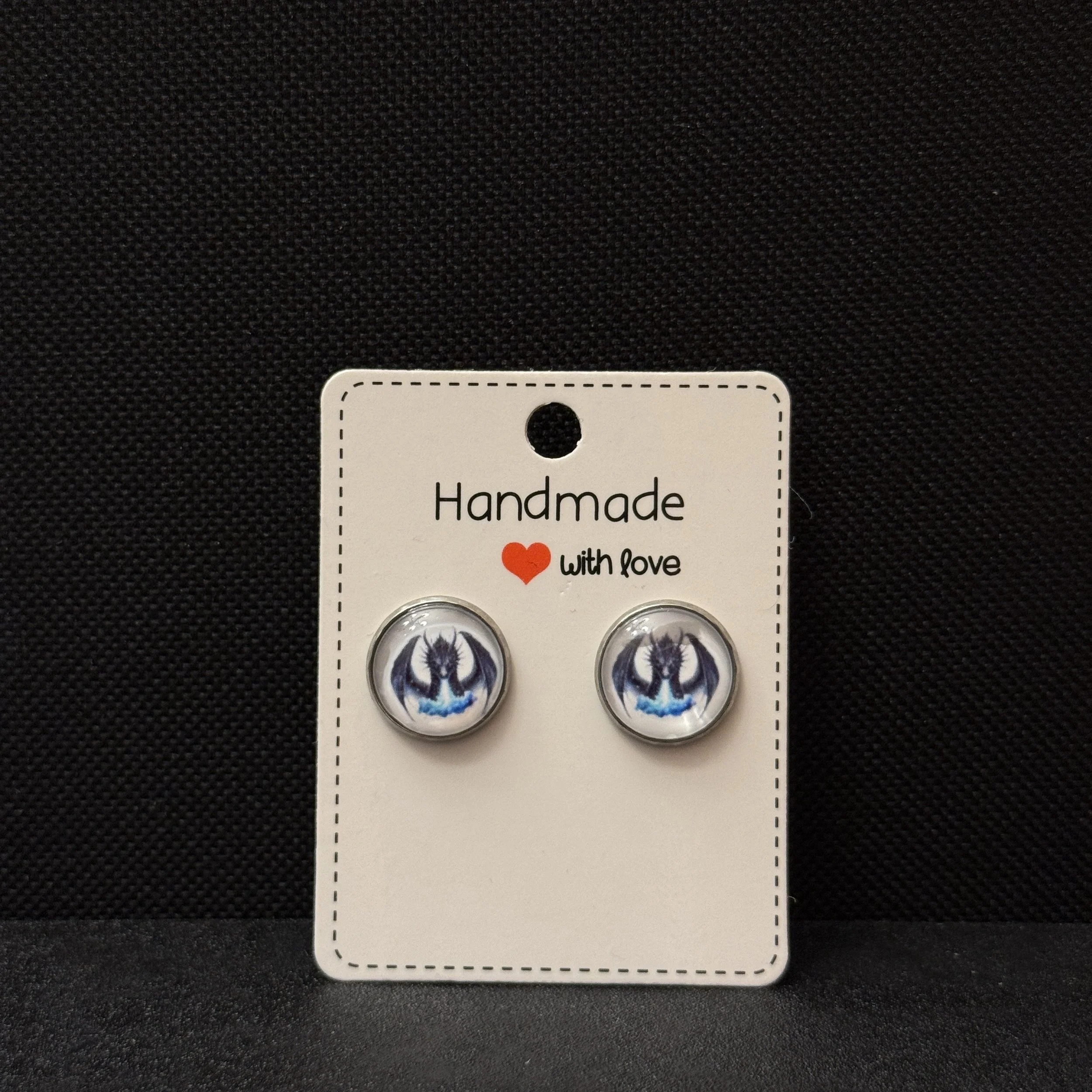 Mystical Dragon Stud Earrings