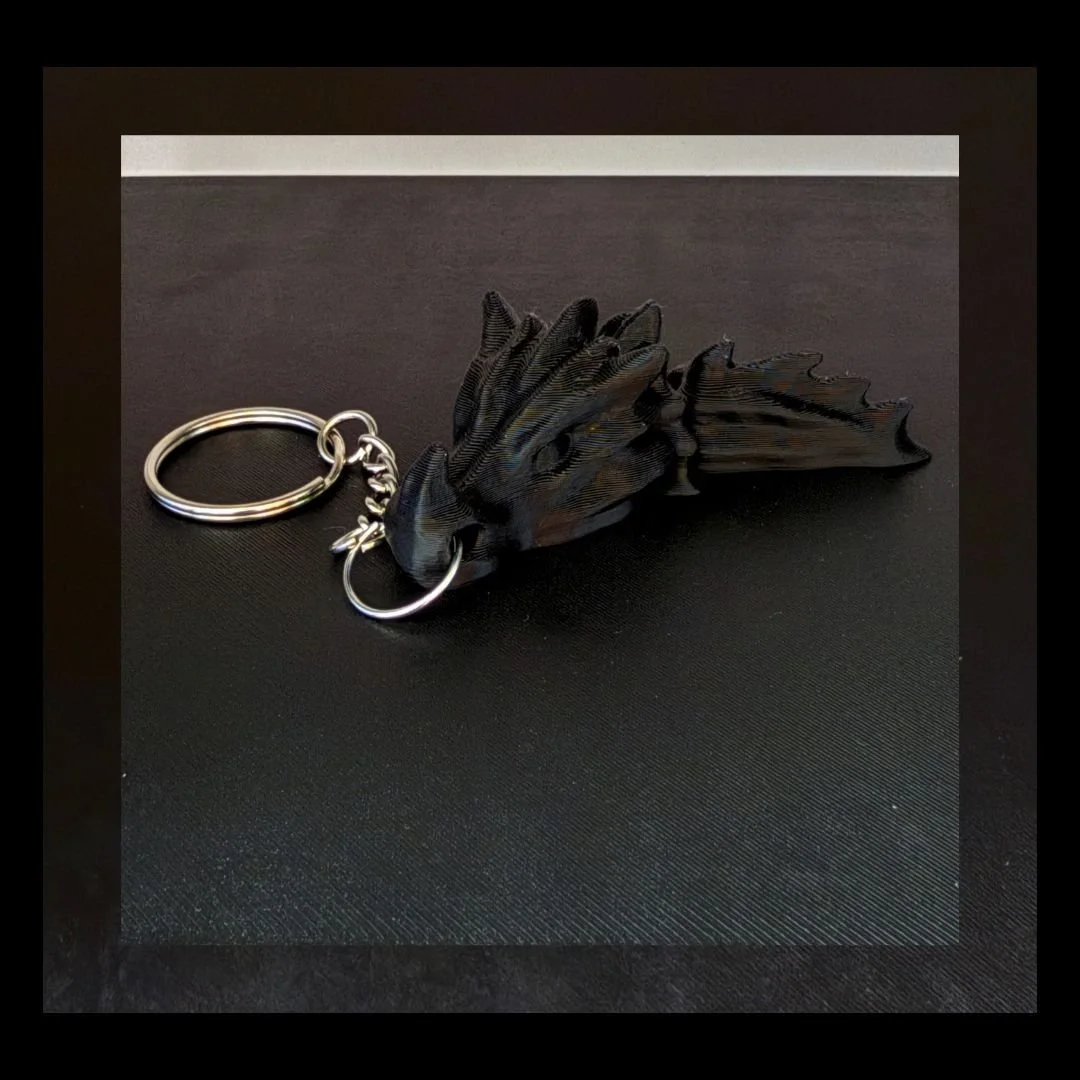 Mini Articulating Dragon Keychain