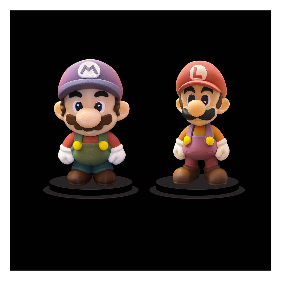 Super Mario & Luigi Rainbow Set - 7" Figures