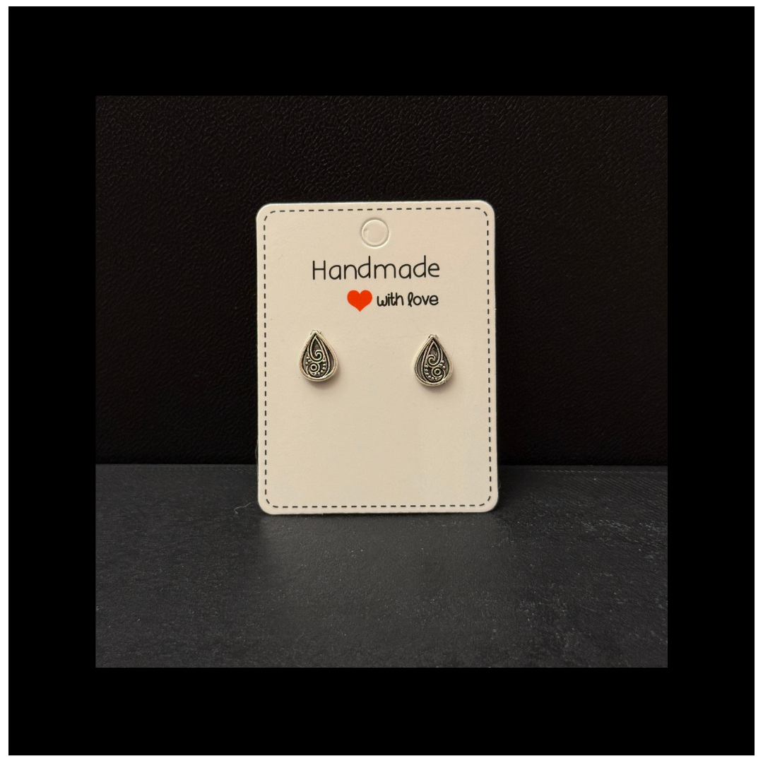 Boho Teardrop Hypoallergenic Stud Earrings