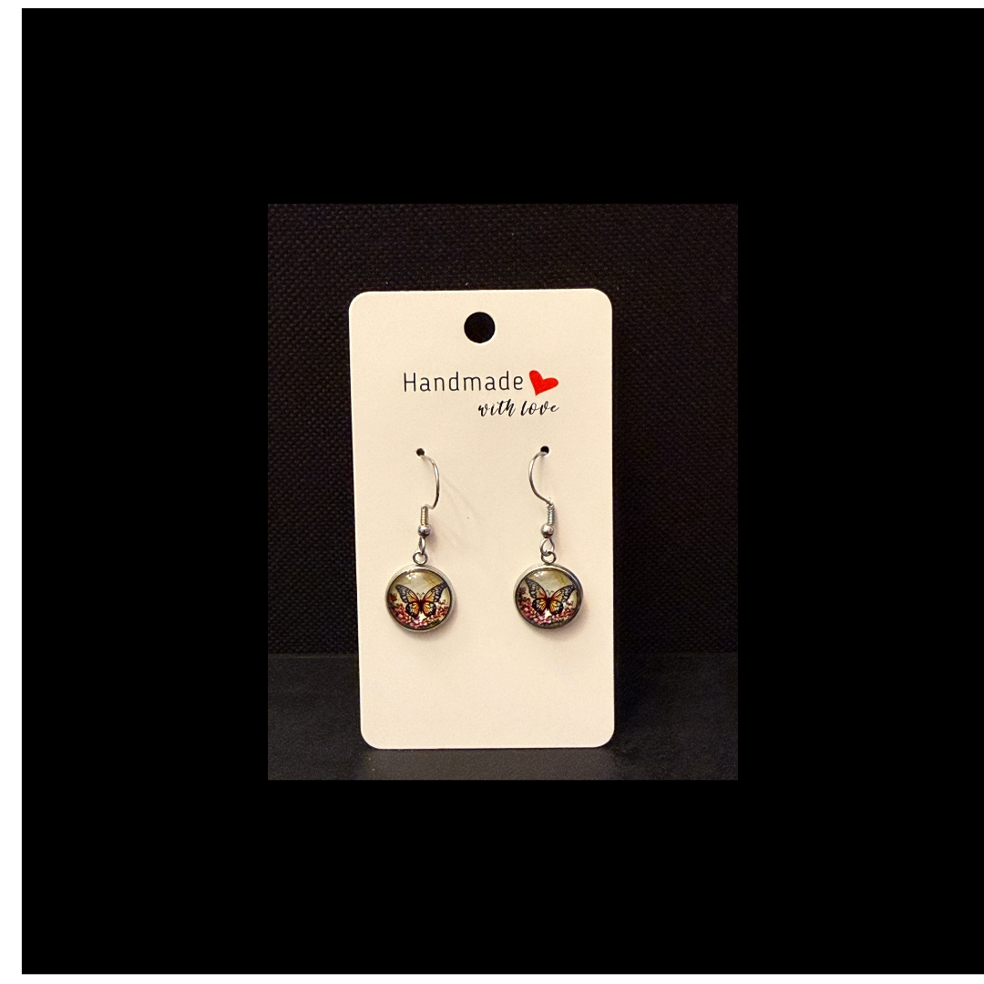 Enchanted Stained Glass Butterfly Earrings