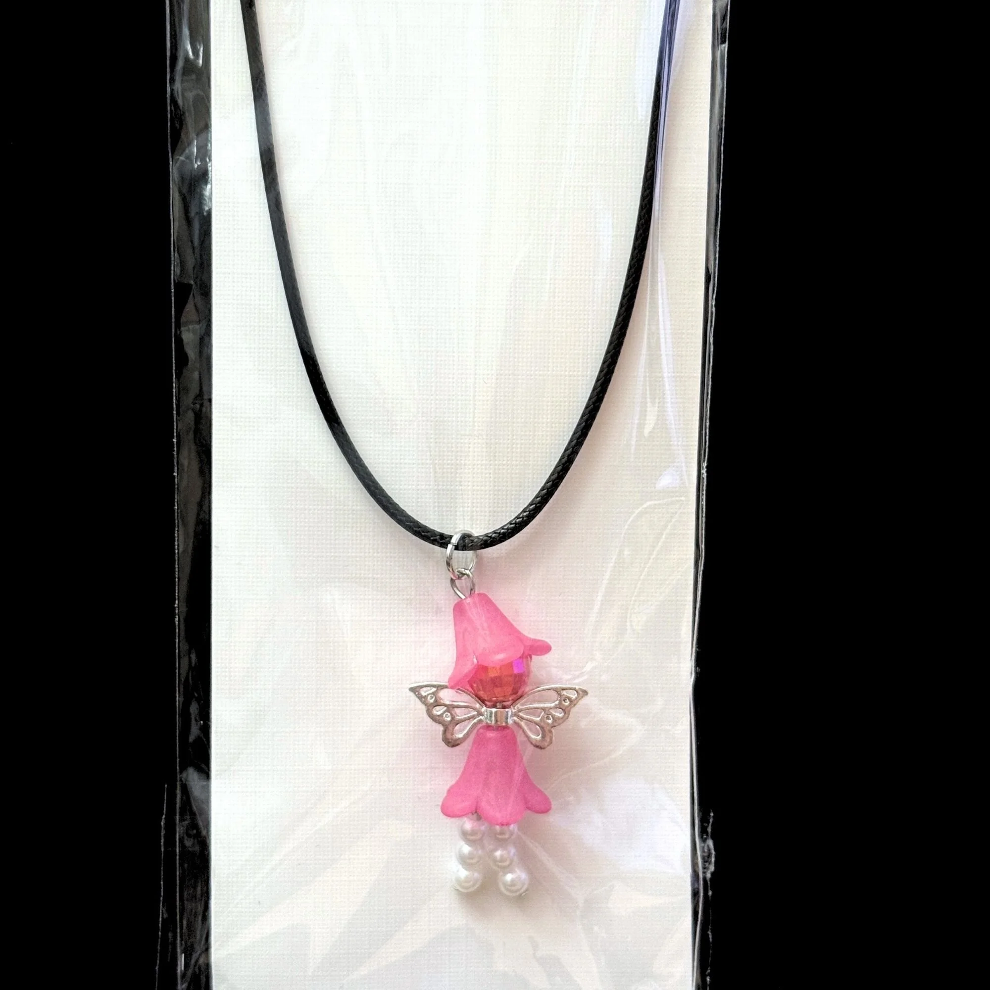 Enchanted Fairy Charm Corded Necklace