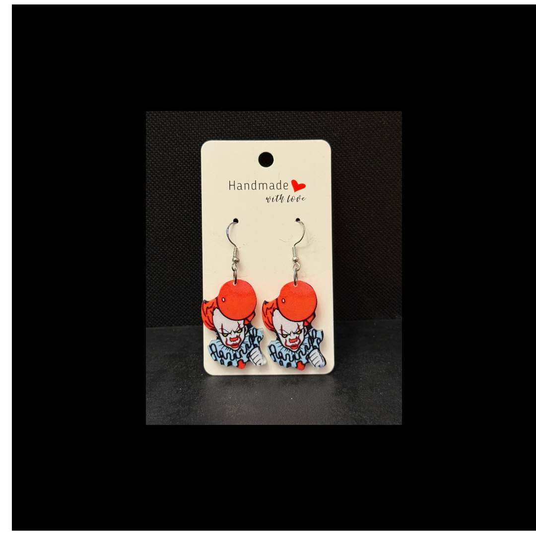 Pennywise-Inspired Dangle Earrings