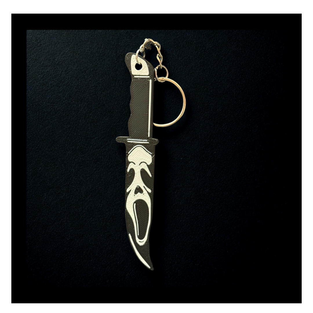 Ghostface Knife Keychain