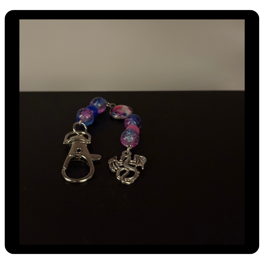 Mystical Dragon Beaded Zipper Pull