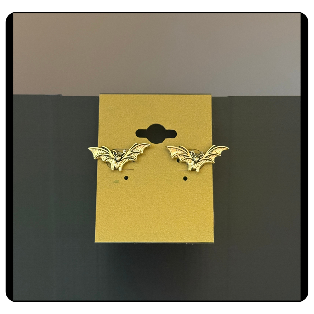 Mystical Bat Stud Earrings