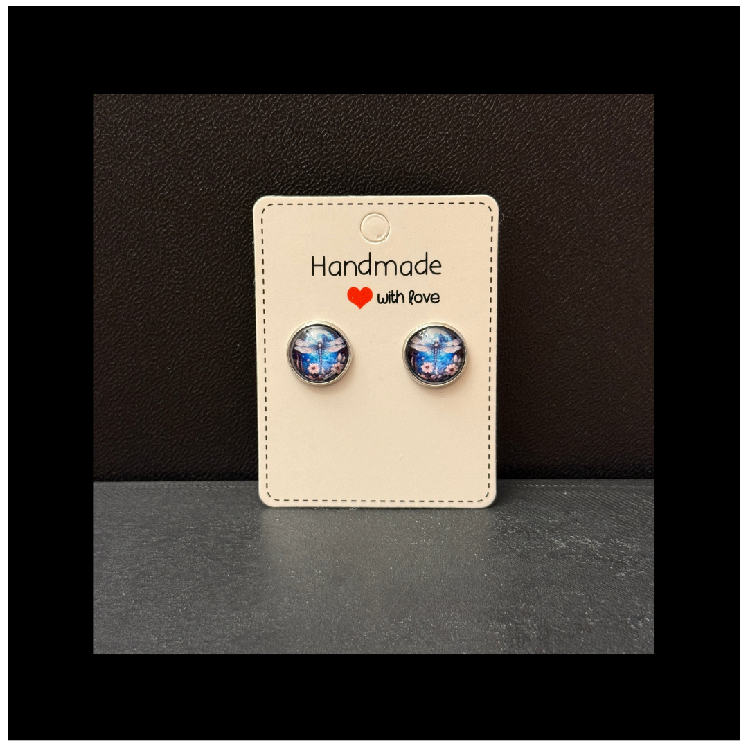 Dragonfly Enchantment Hypoallergenic Stud Earrings