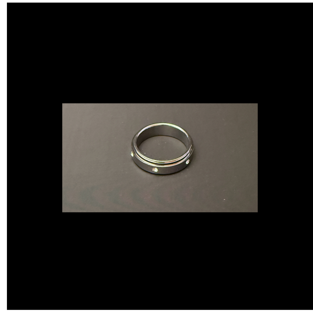 Starlight Serenity Faux Diamond Spinner Ring - Size 9