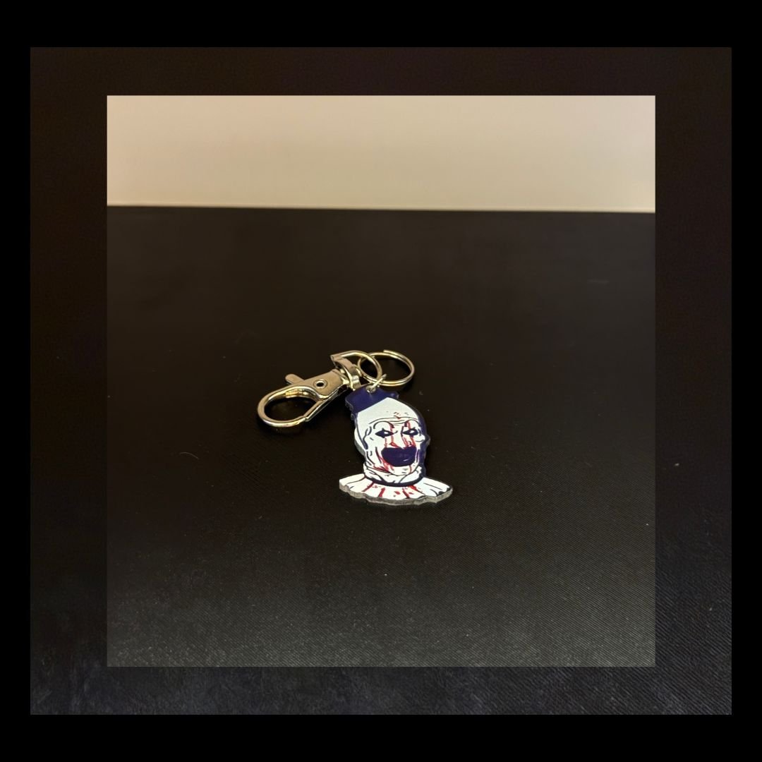 Creepy Clown Zipper Pull