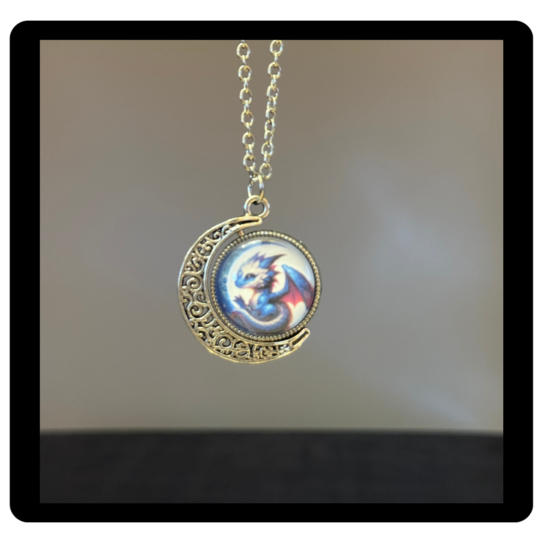 Mystical Baby Dragon Fidget Necklace
