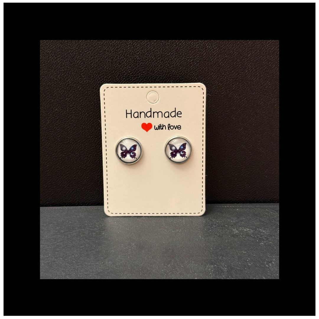 Celestial Butterfly Hypoallergenic Stud Earrings