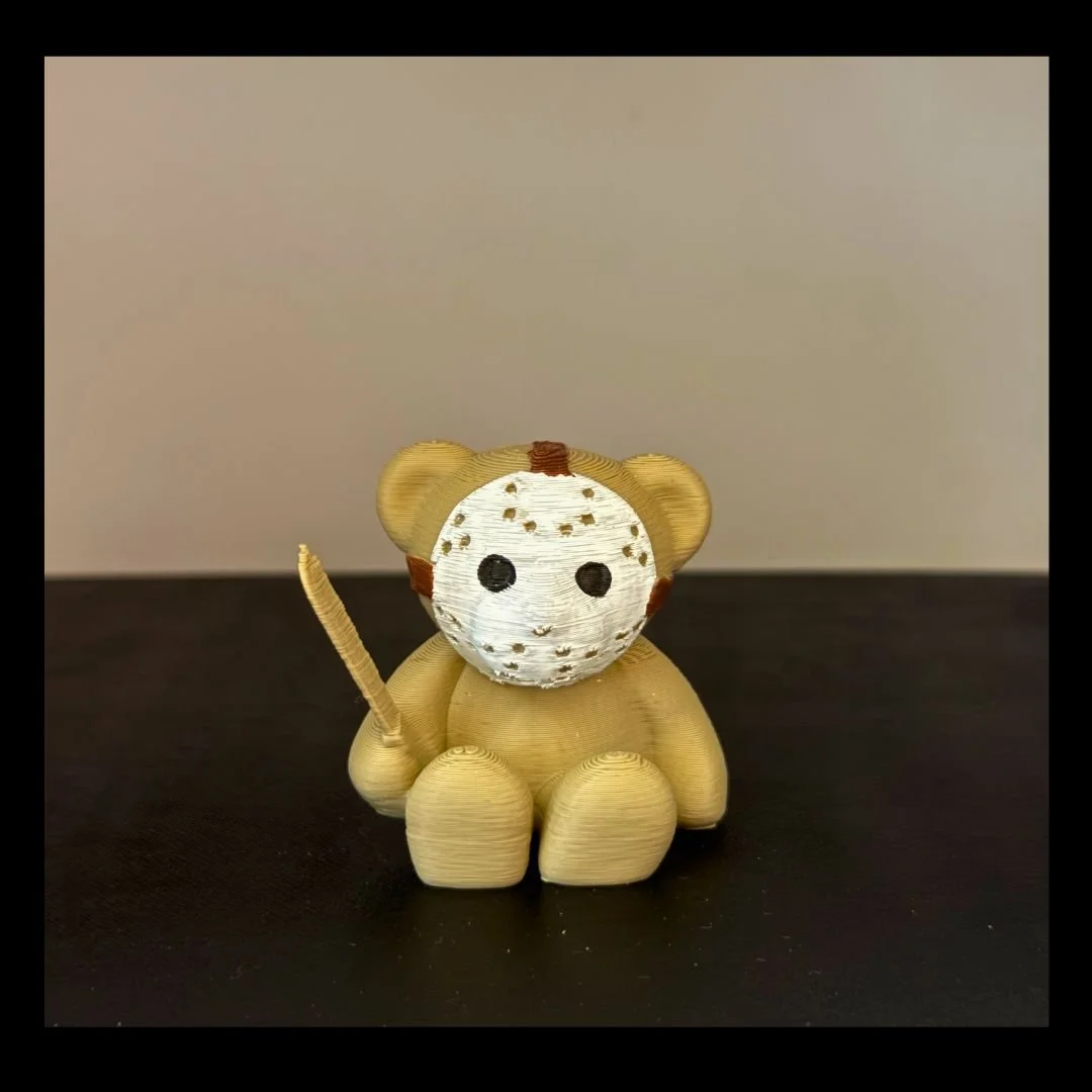 Jason Horror Bear Hand Painted 3D Print Collectible