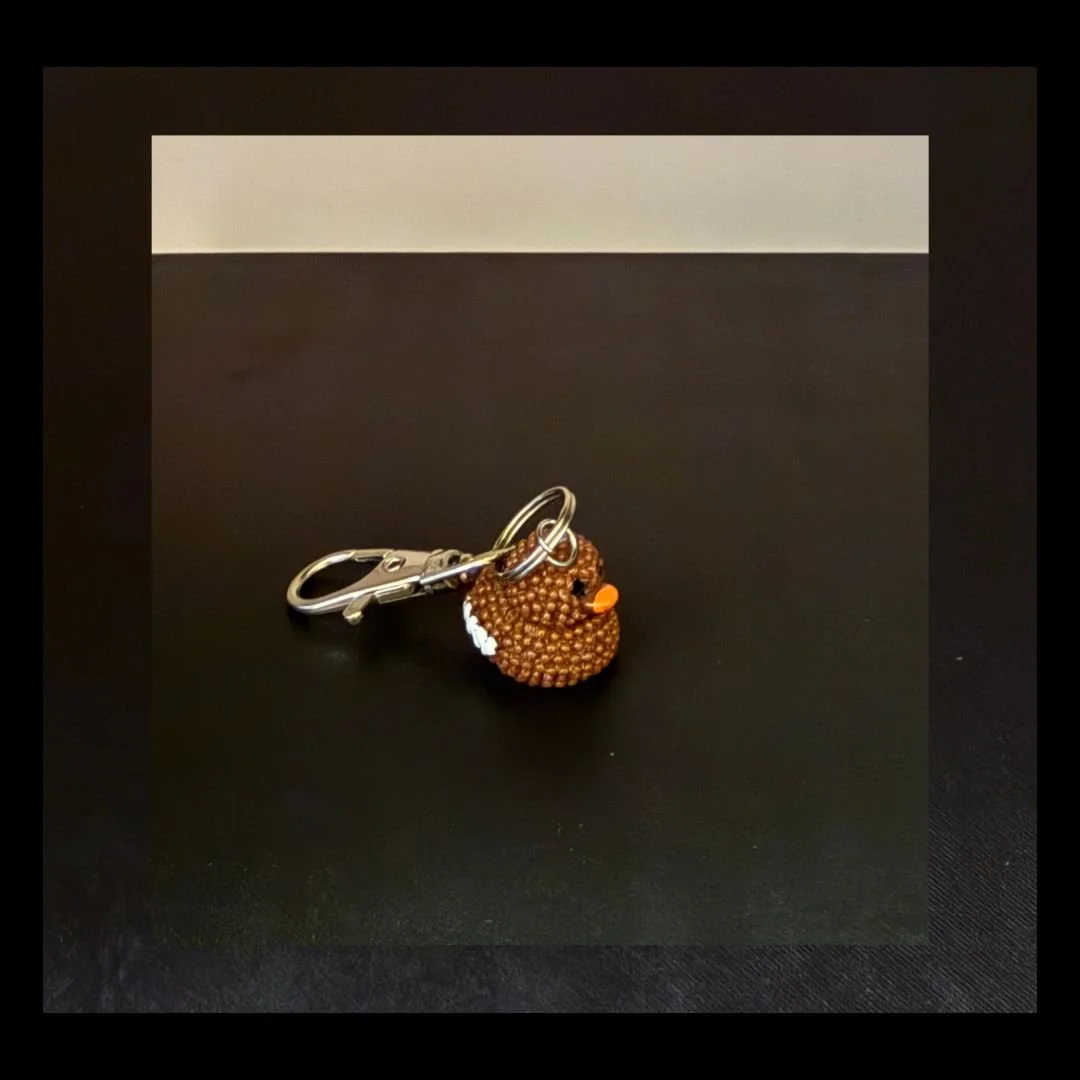 Football Duck Zipper Pull