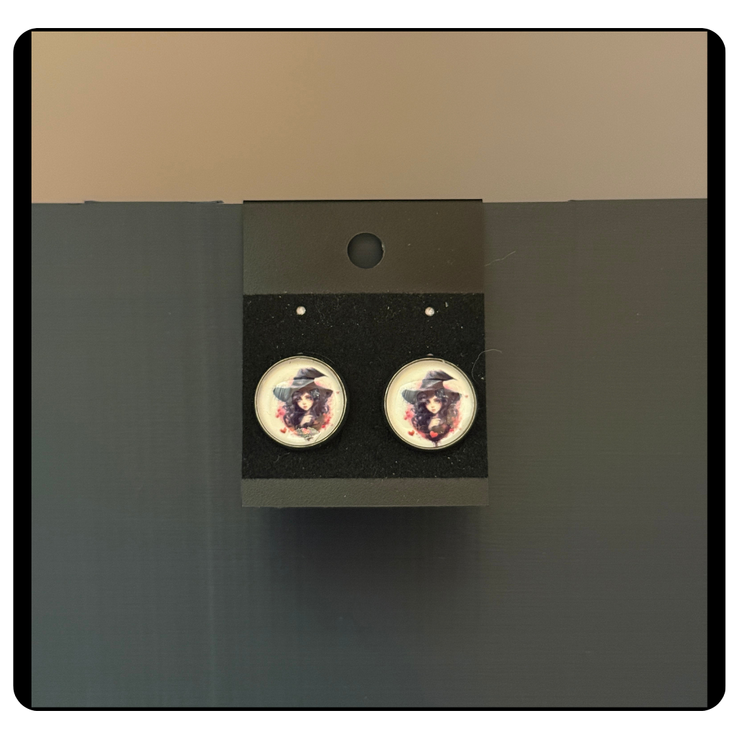 Mystical Witch 12mm Stud Earrings