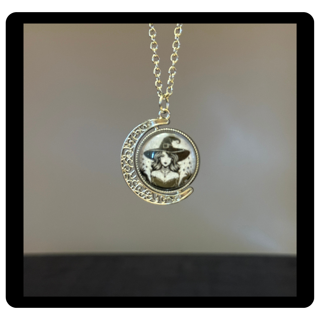 Mystical Witch Coffee Fidget Necklace
