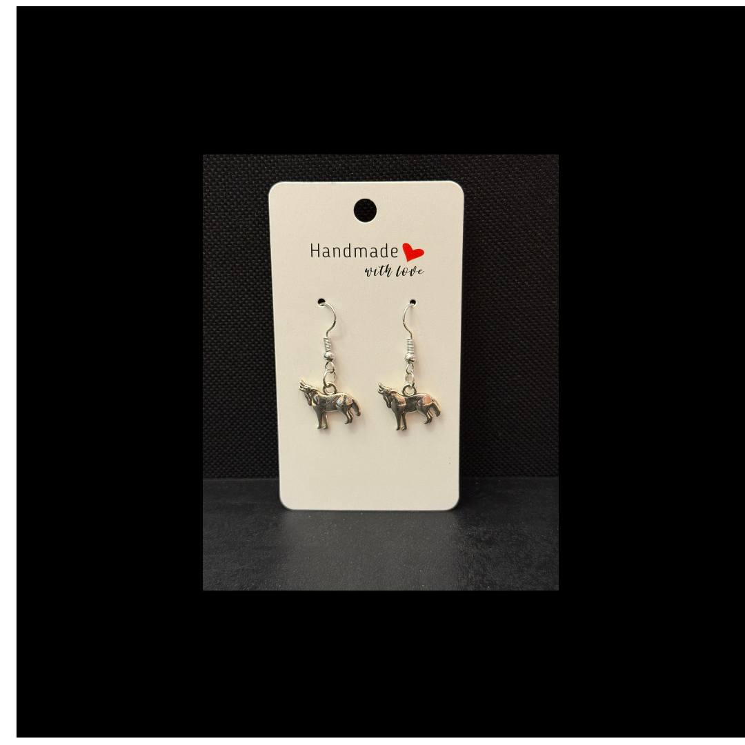 Mystic Wolf Dangle Earrings