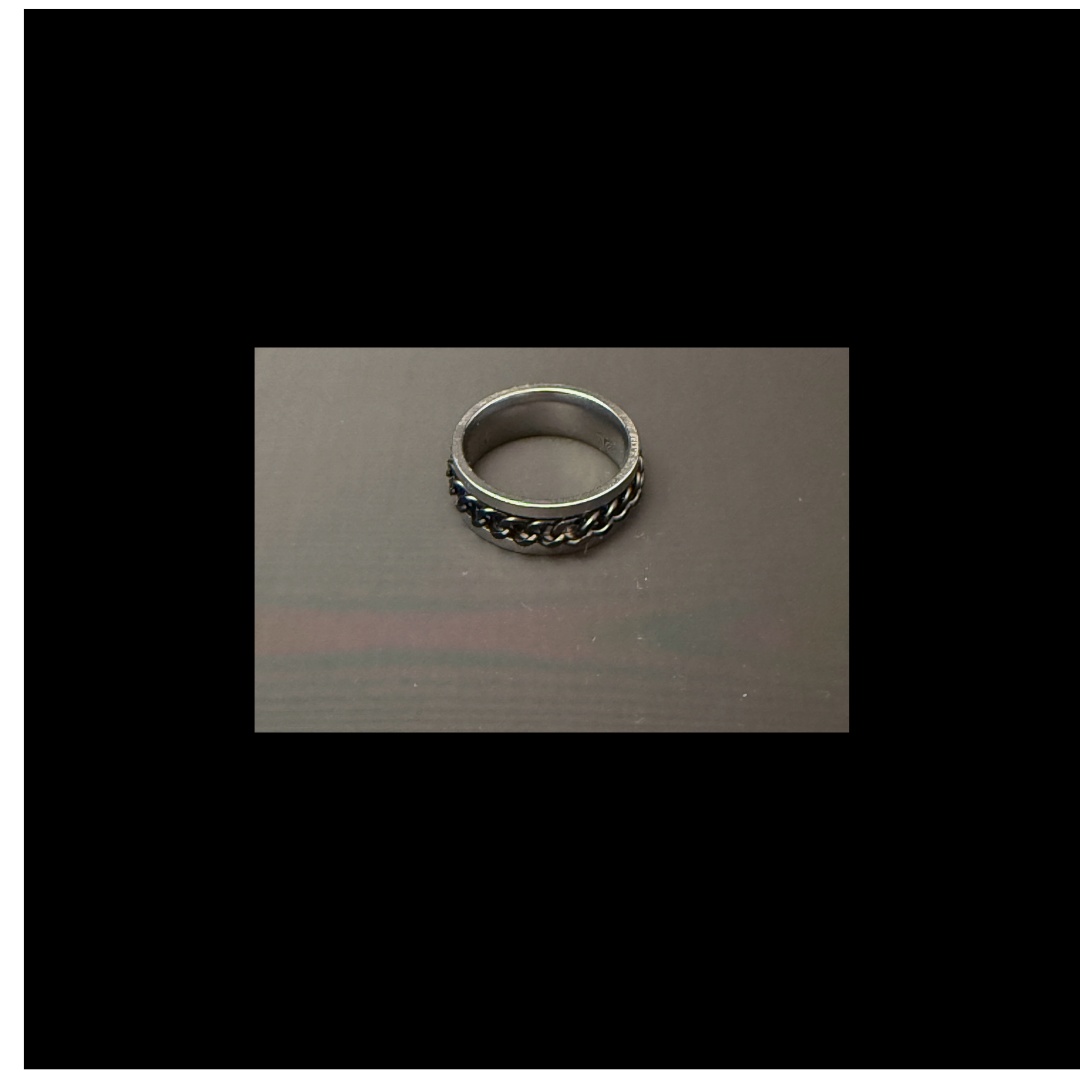Black Chain Link Spinner Ring - Size 10