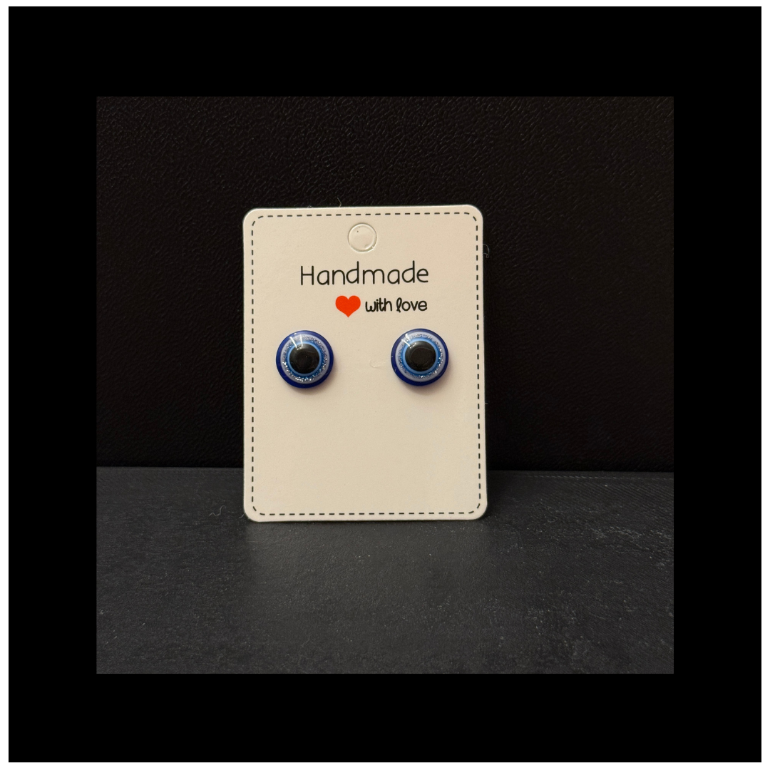 Mystical Evil Eye Hypoallergenic Stud Earrings