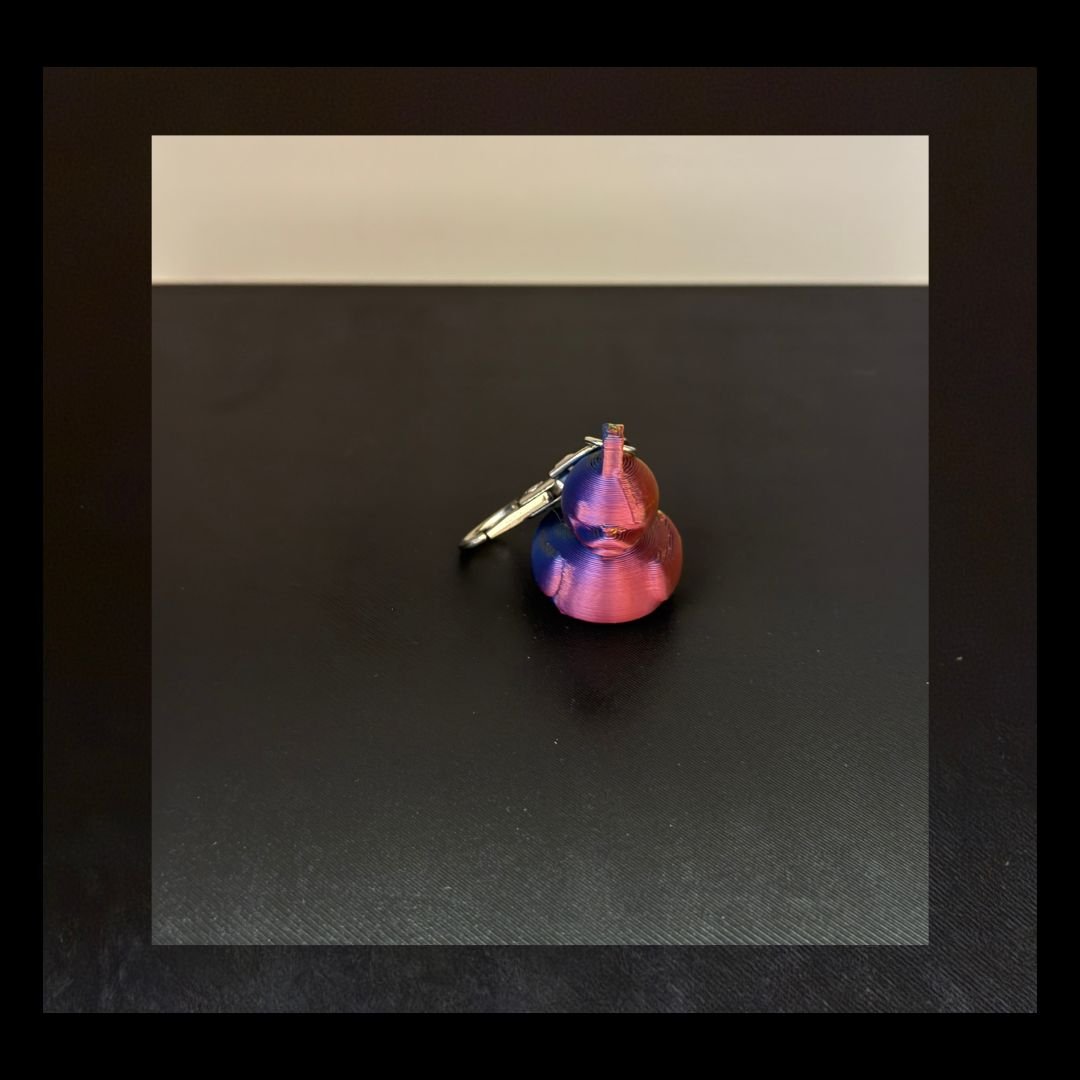 Iridescent Duck Zipper Pull