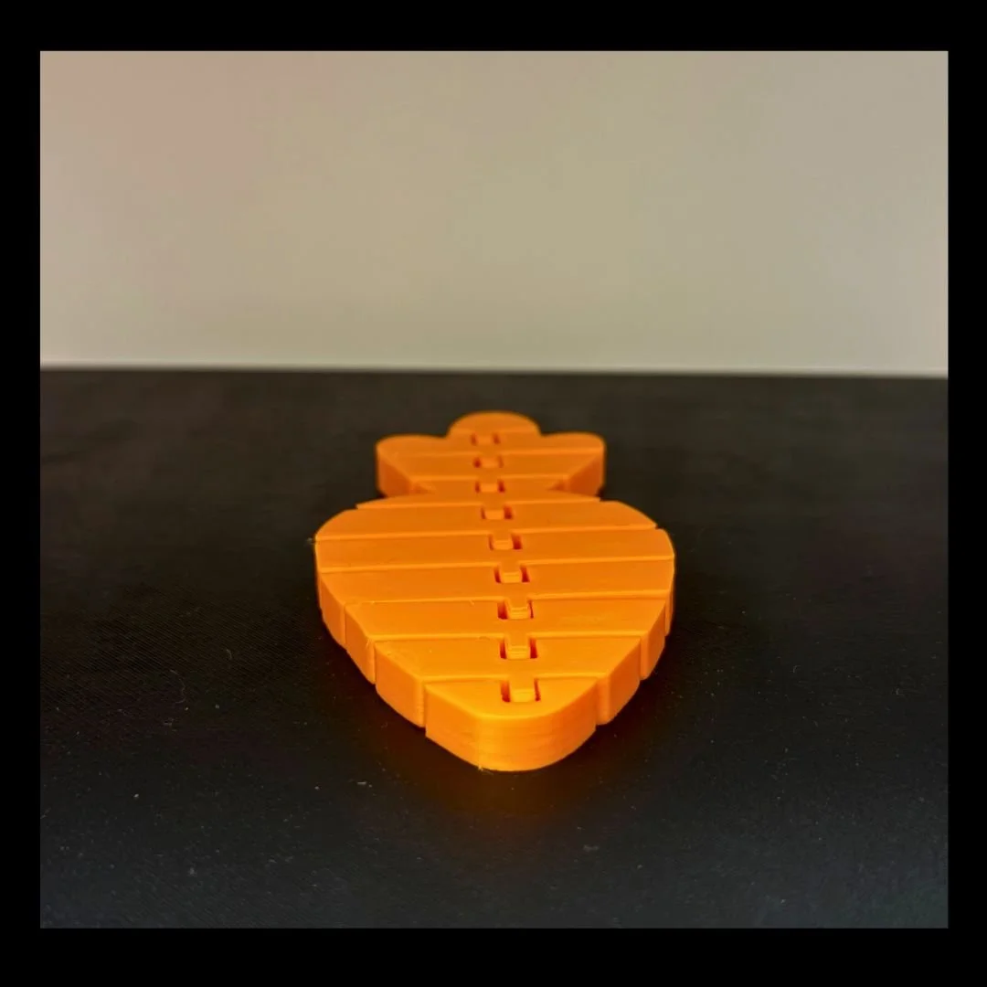 Flexible 3D-Printed Carrot Fidget