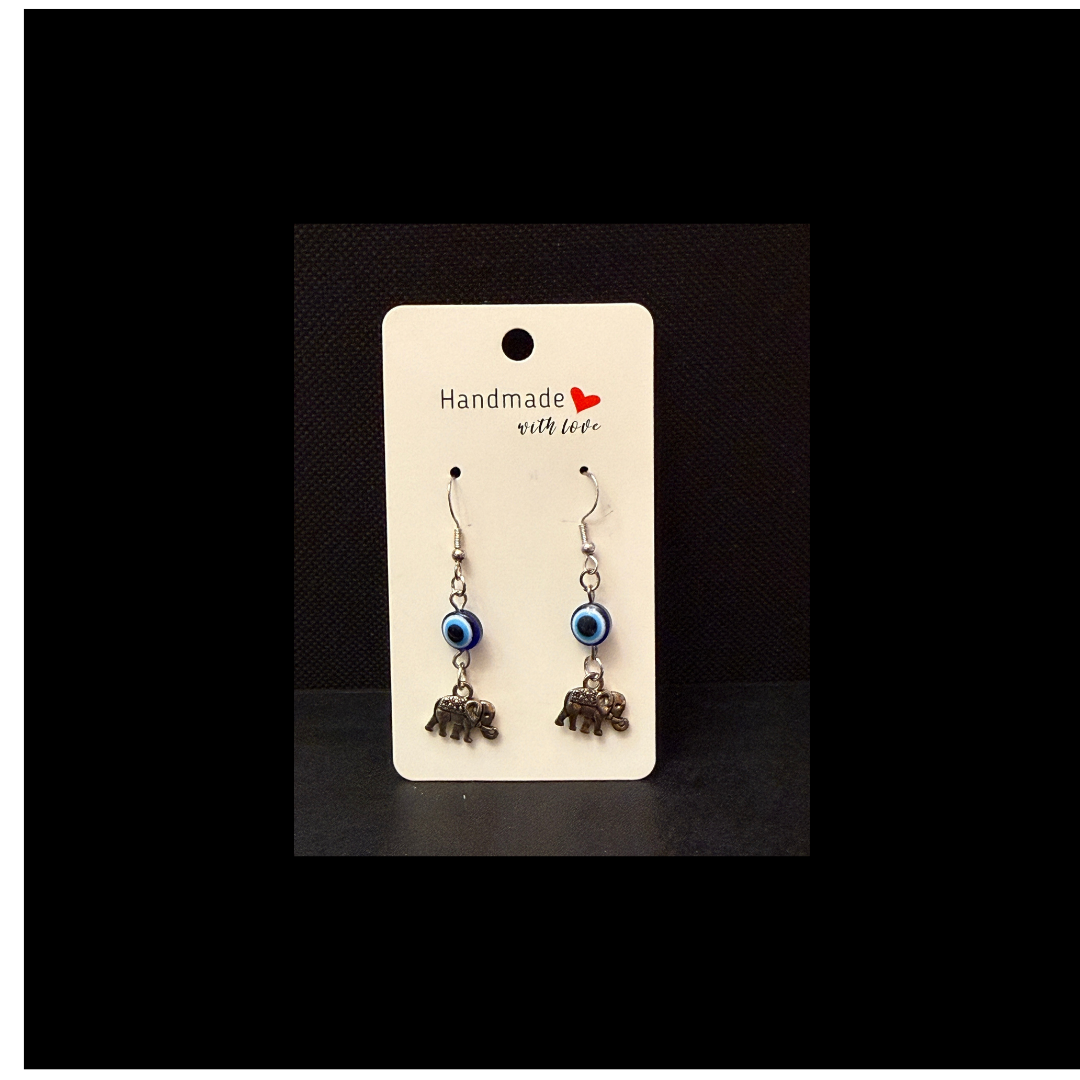 Mystical Elephant Charm Dangle Earrings