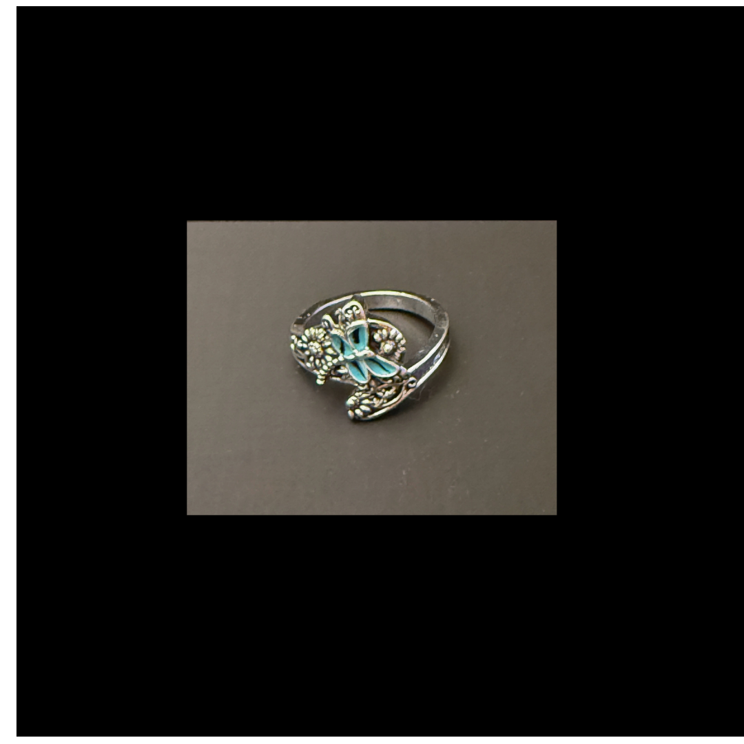 Vintage Blue Dragonfly Spoon Ring