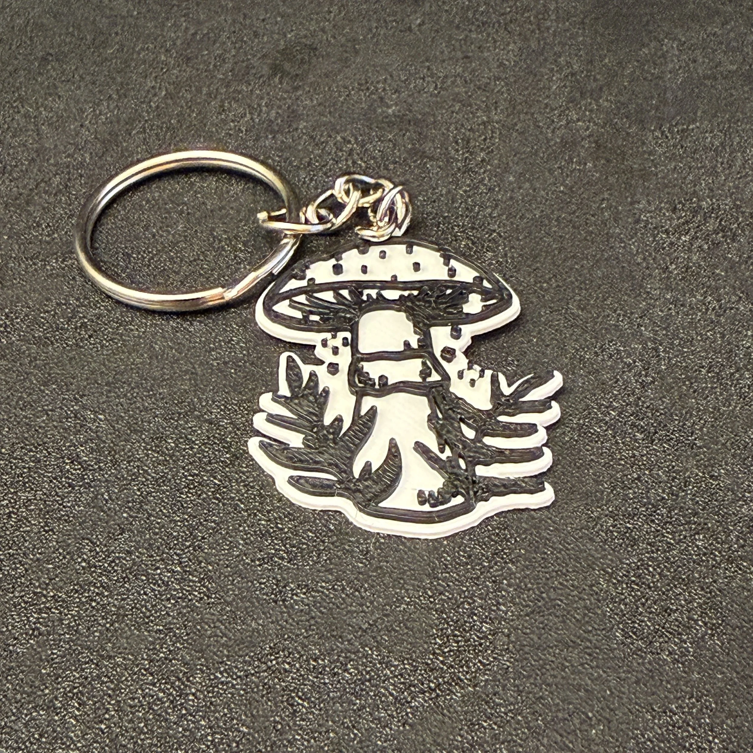 Mystical 3D Mushroom Keychain