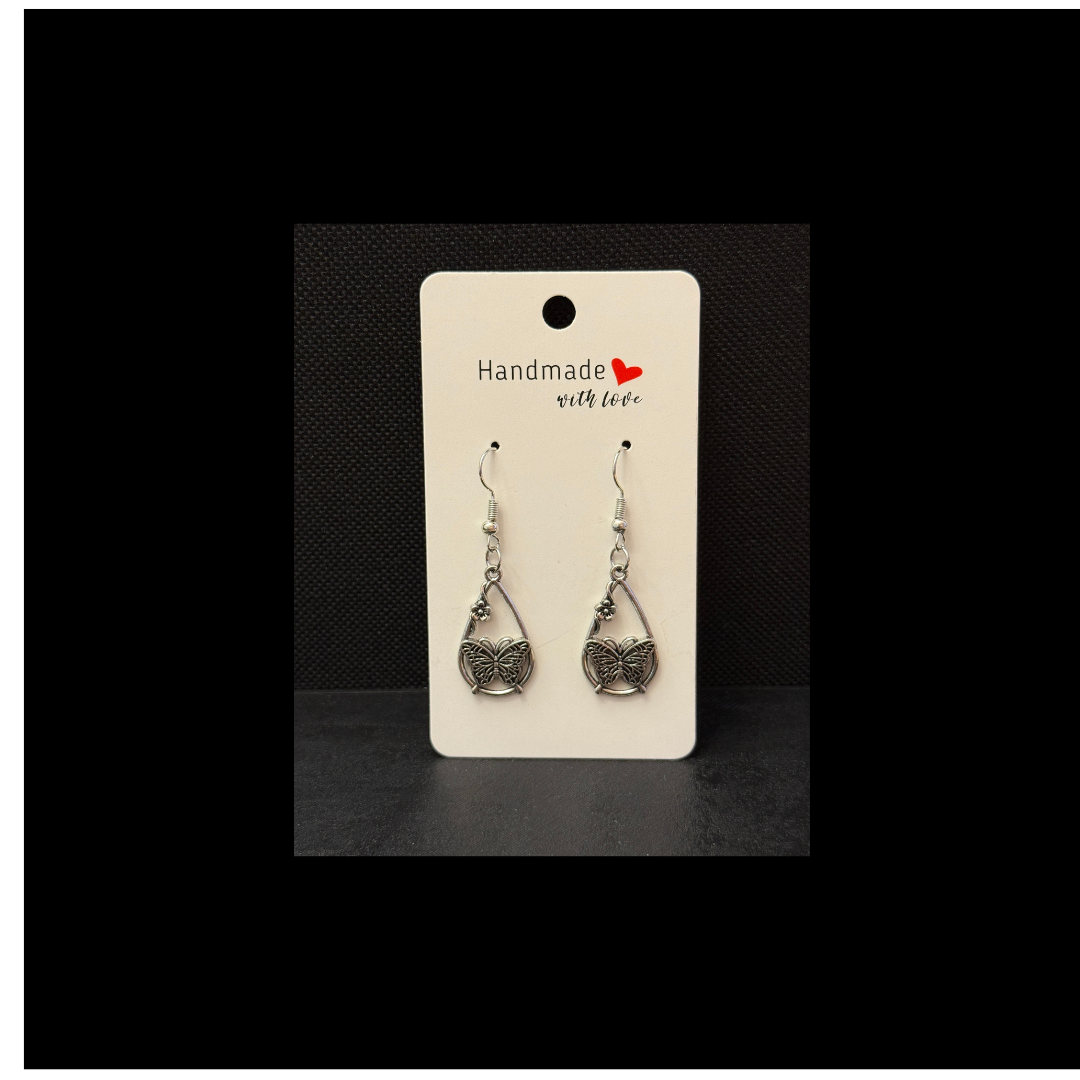 Whimsical Butterfly Dangle Earrings