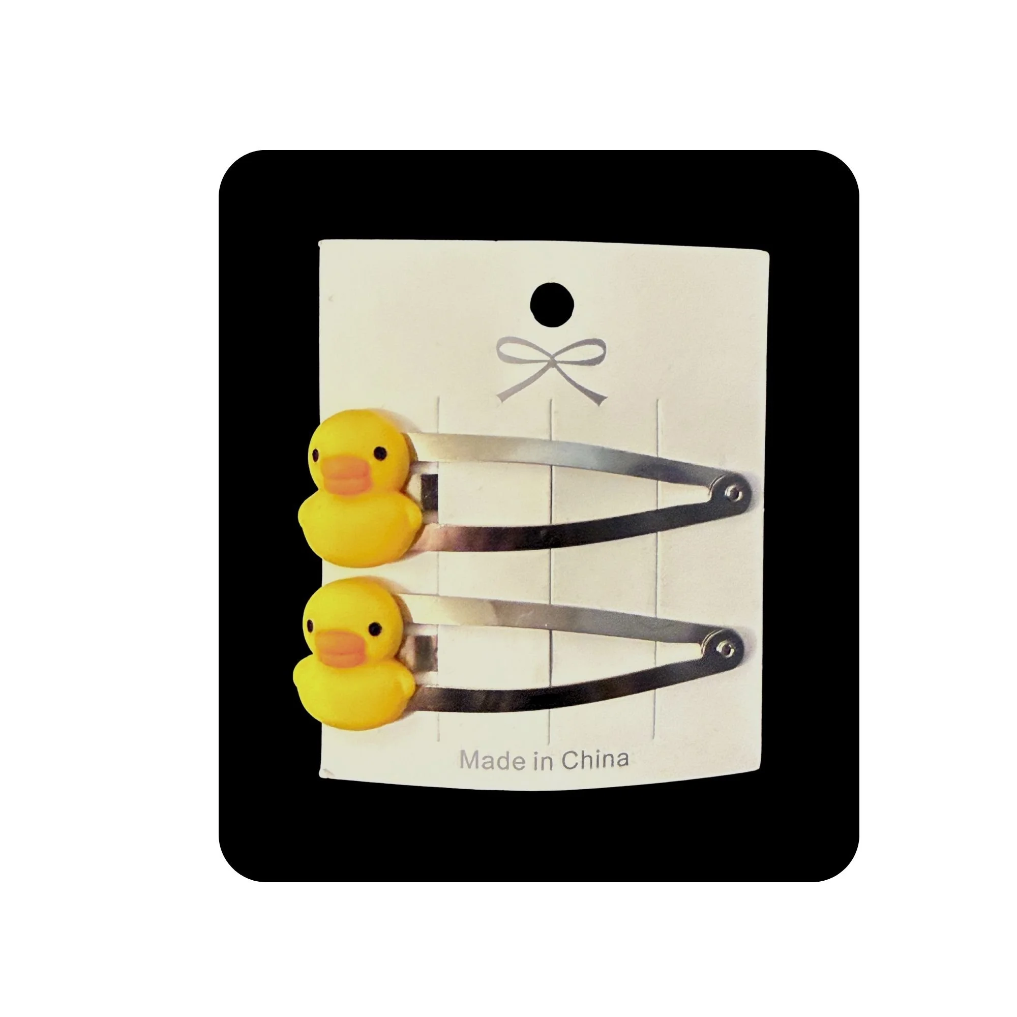 Quack-tastic Duck Hair Clips - Set of 2